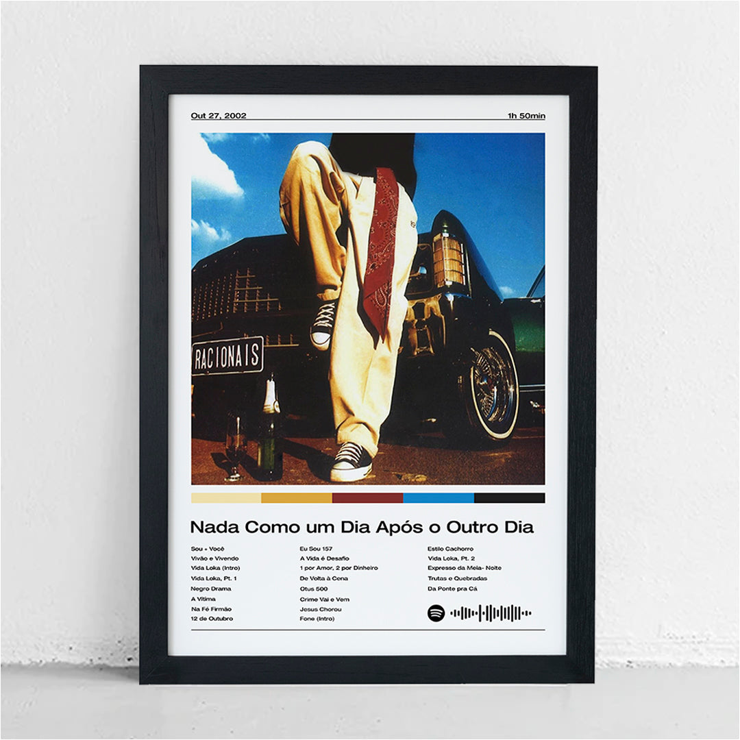 Quadro Racionais Nada Como um Dia Após o Outro Dia