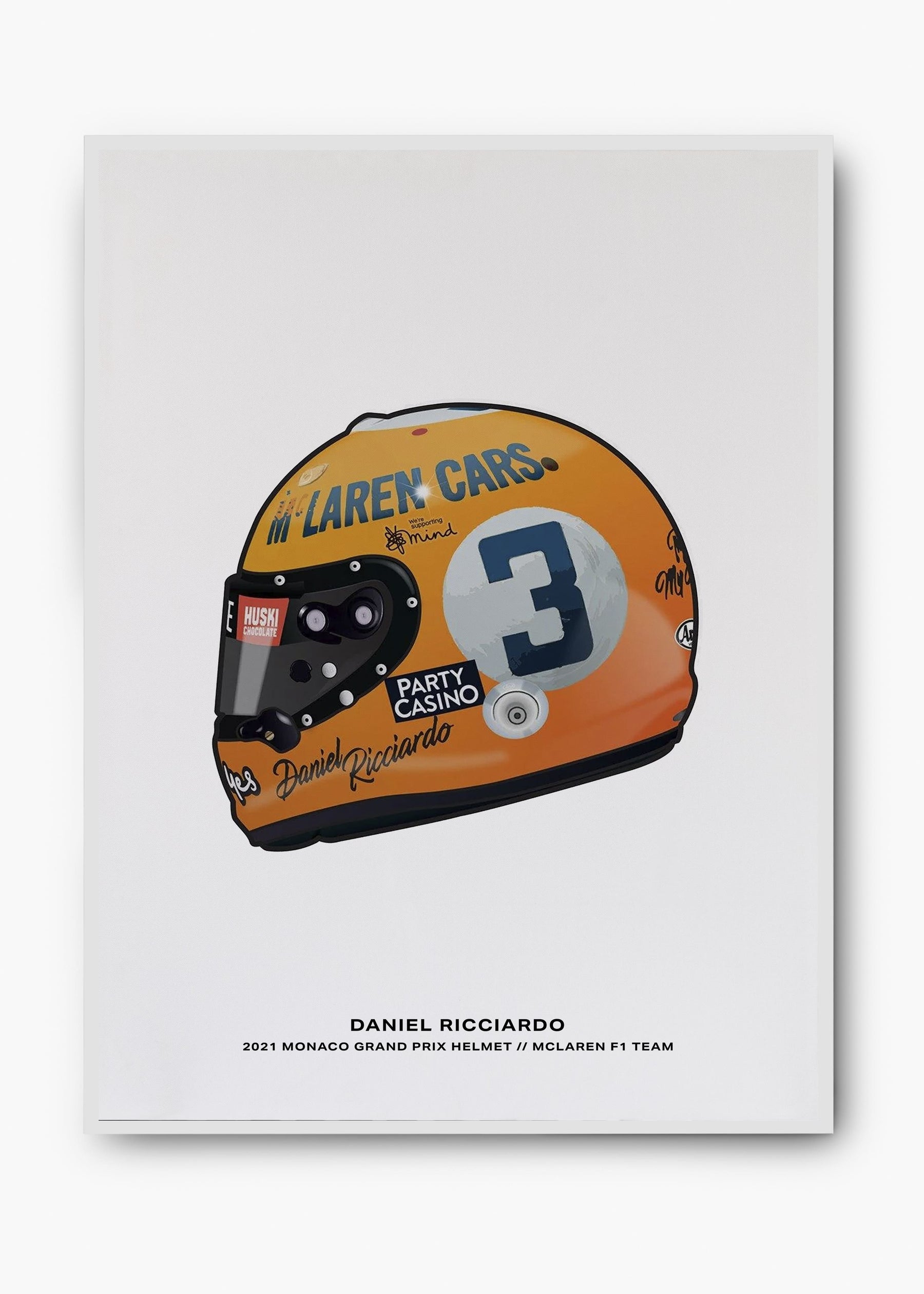 Quadro Daniel Ricciardo 2021 - Mônaco Edition
