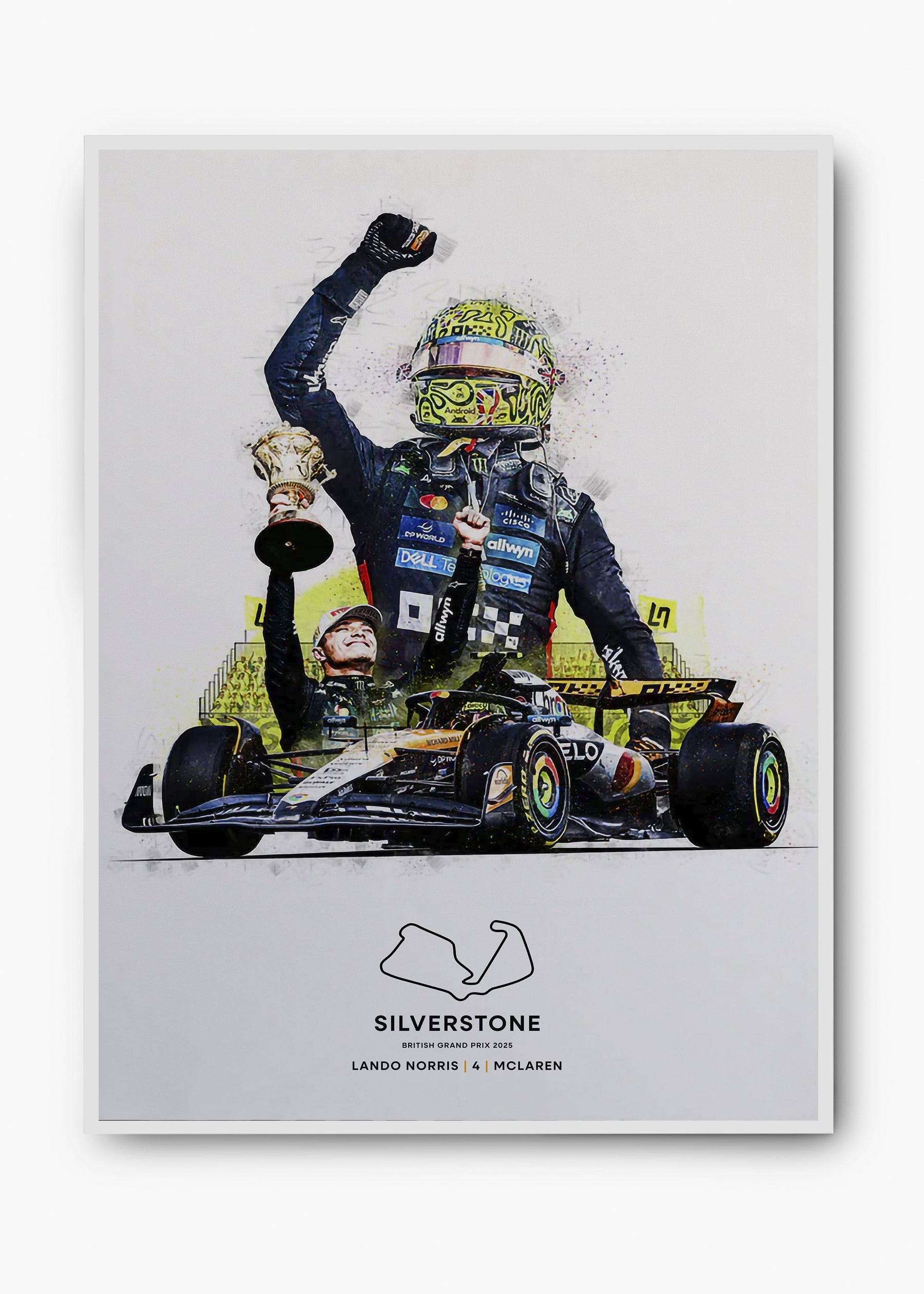 Quadro Lando Norris Silverstone 2025