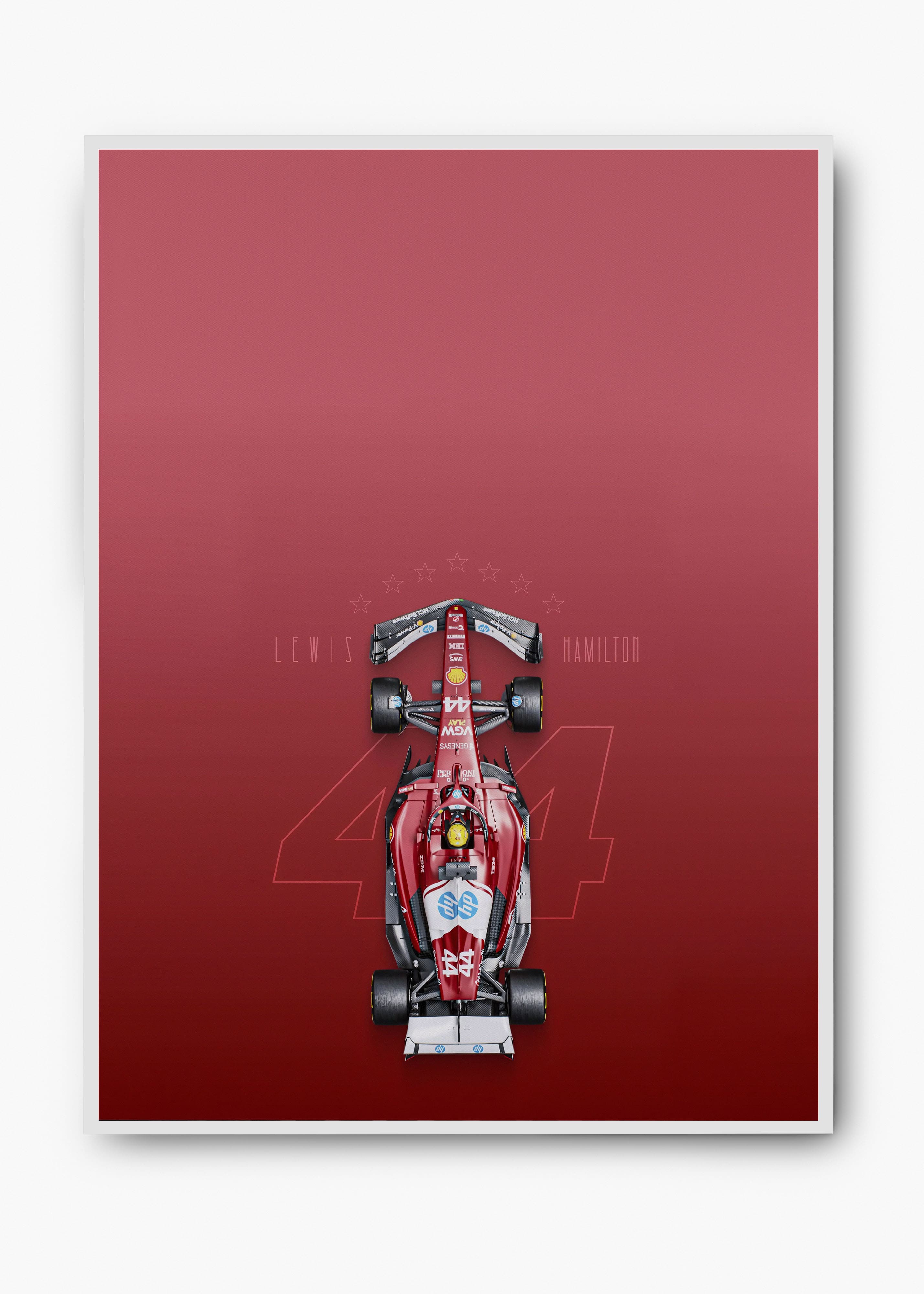 Quadro Lewis Hamilton Ferrari
