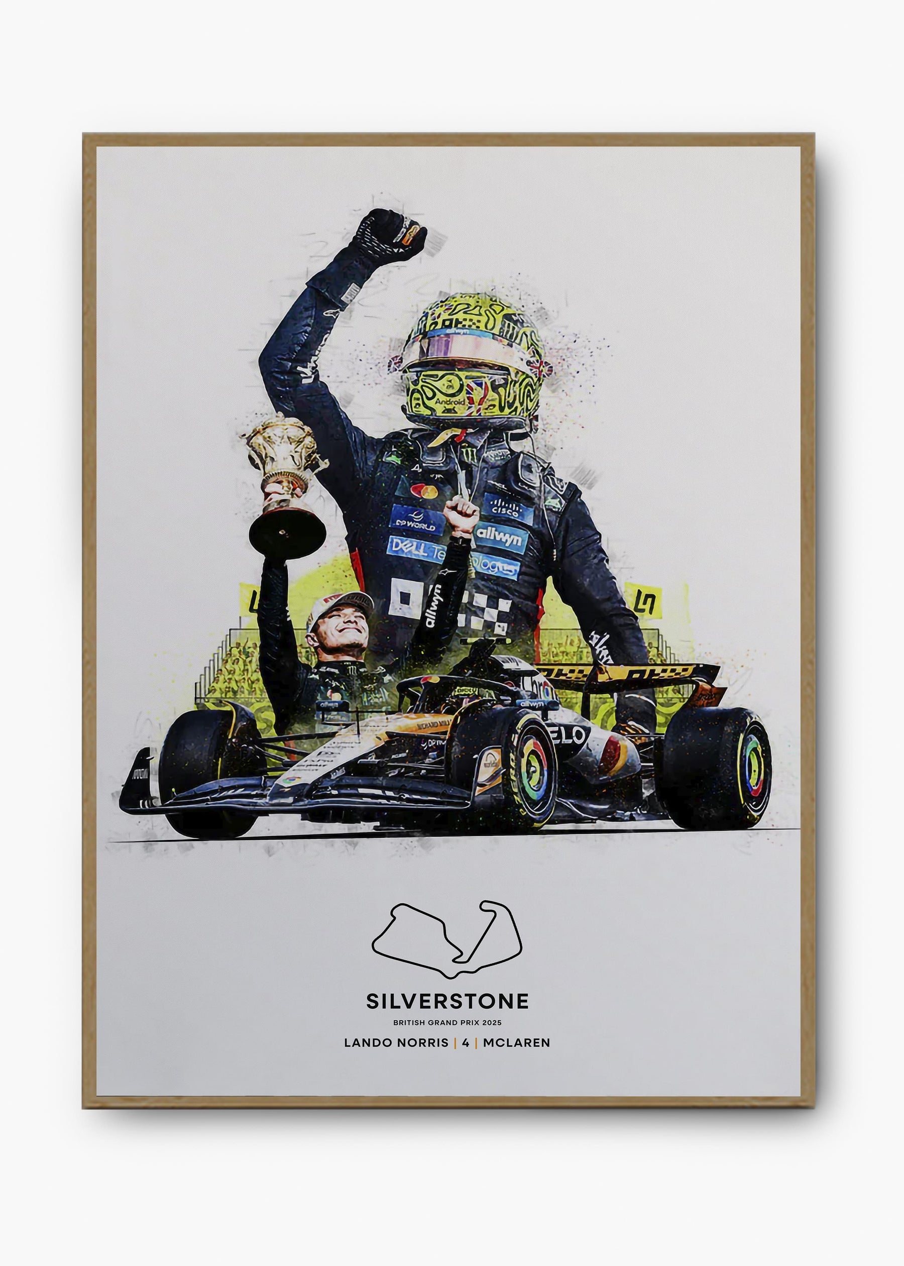 Quadro Lando Norris Silverstone 2025