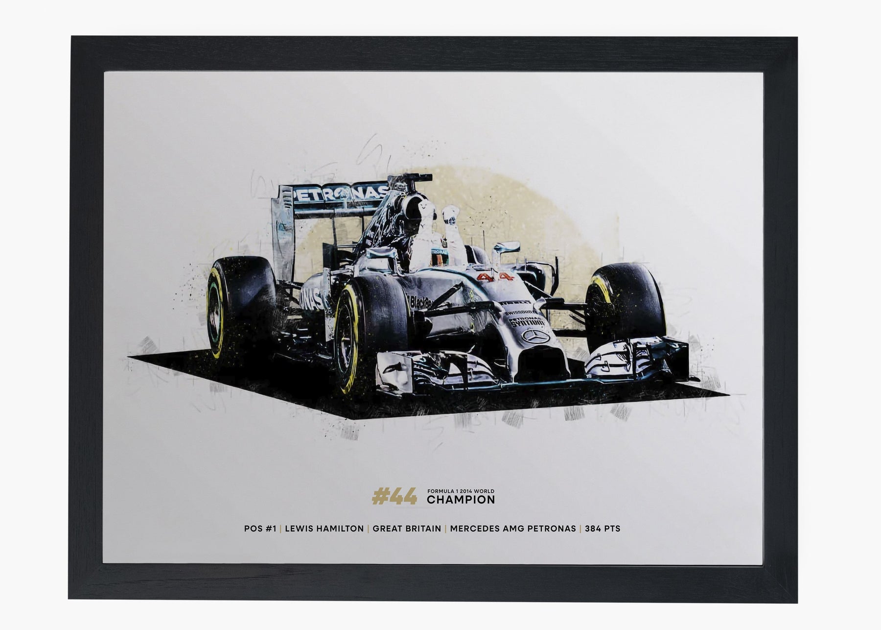 Quadro Lewis Hamilton 2008 World Champion