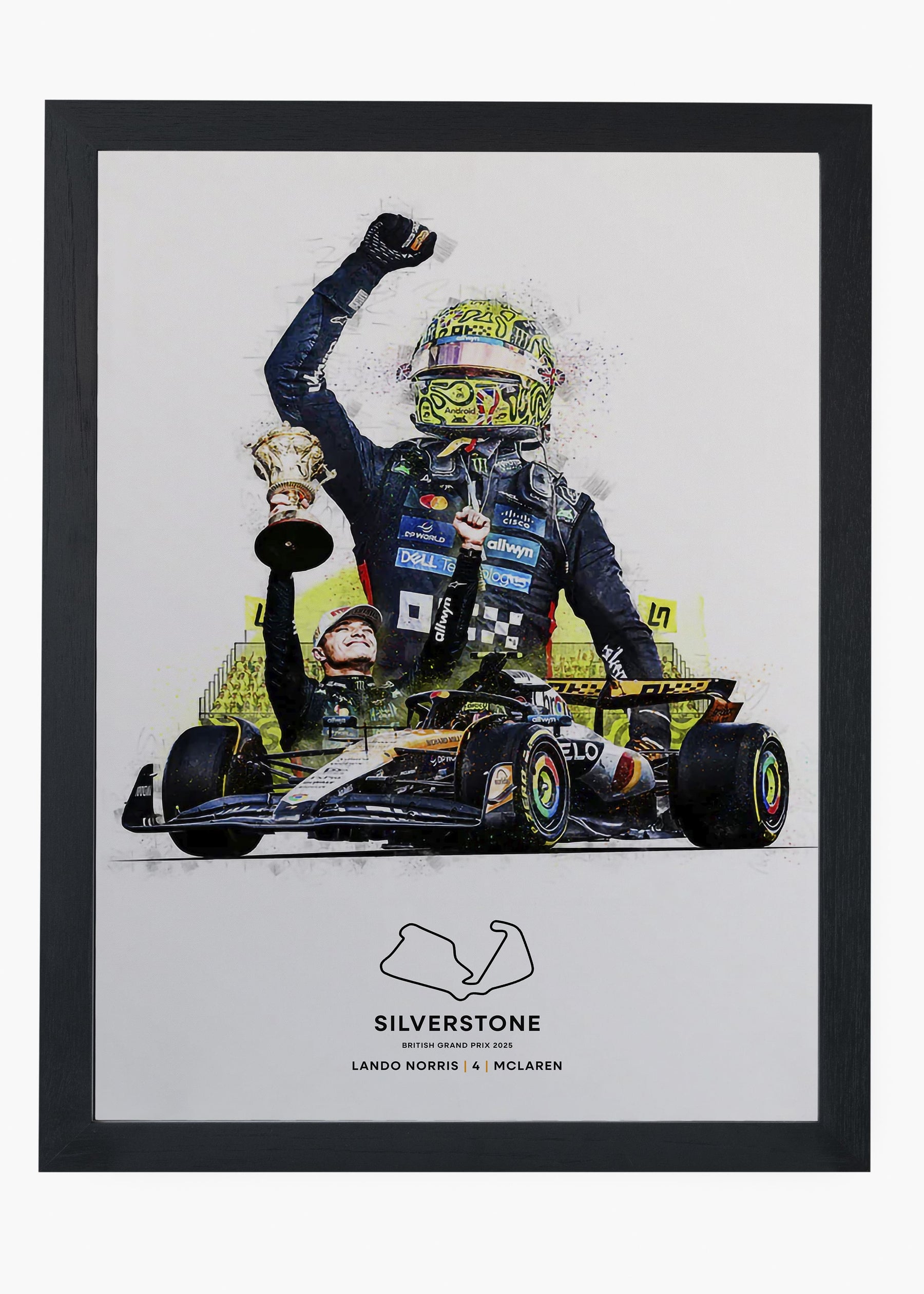 Quadro Lando Norris Silverstone 2025