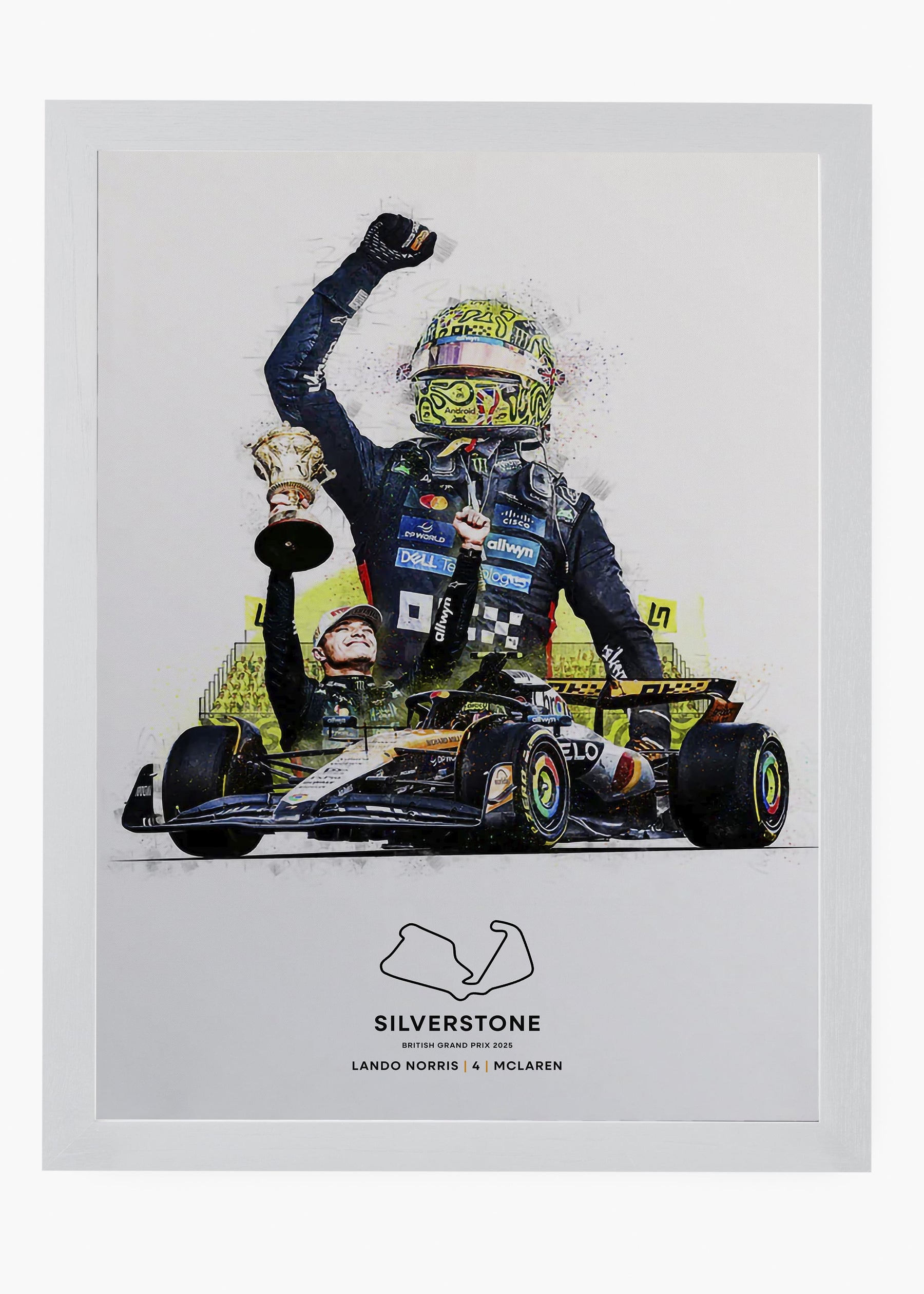 Quadro Lando Norris Silverstone 2025