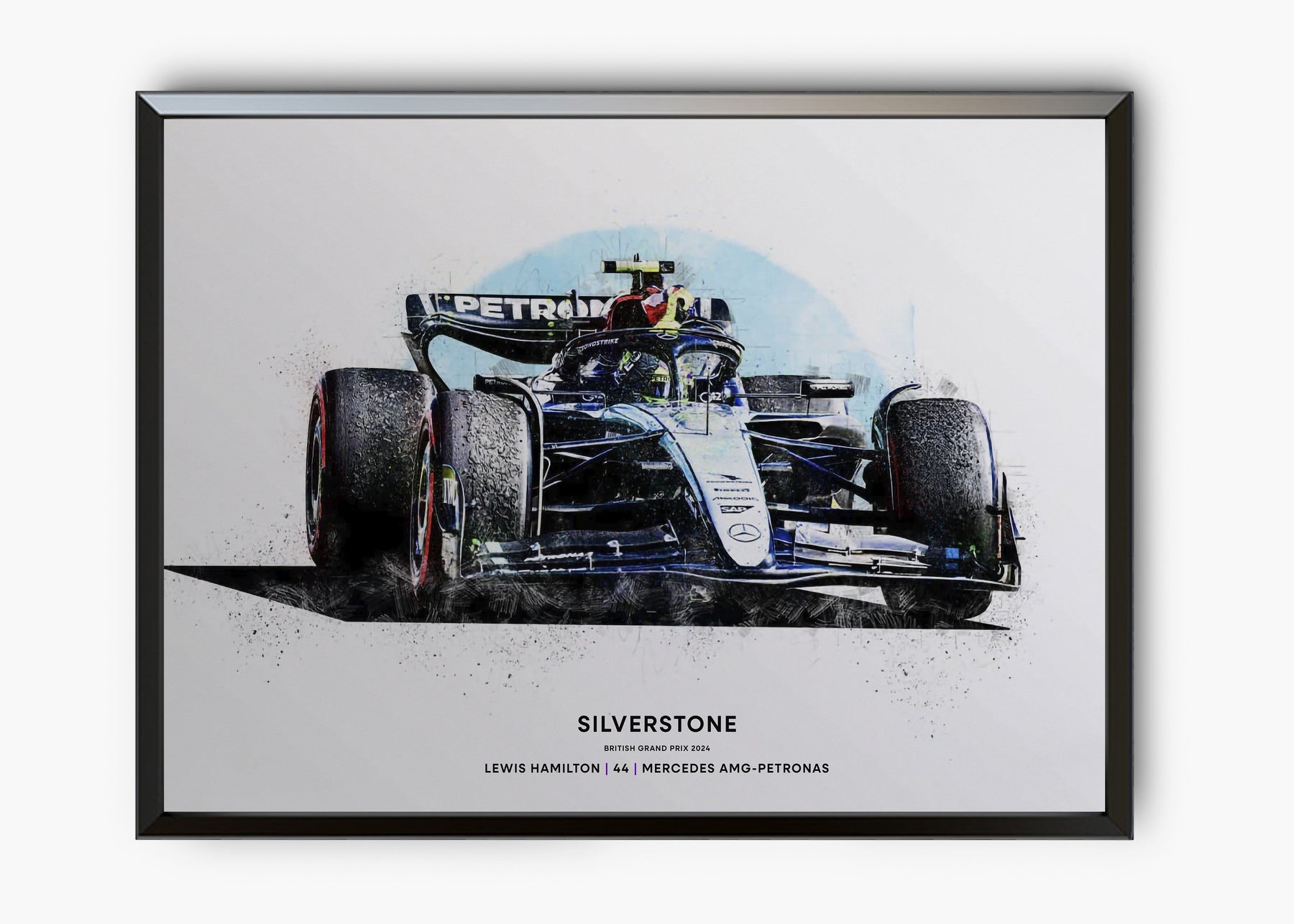 Quadro Lewis Hamilton Silverstone 2024