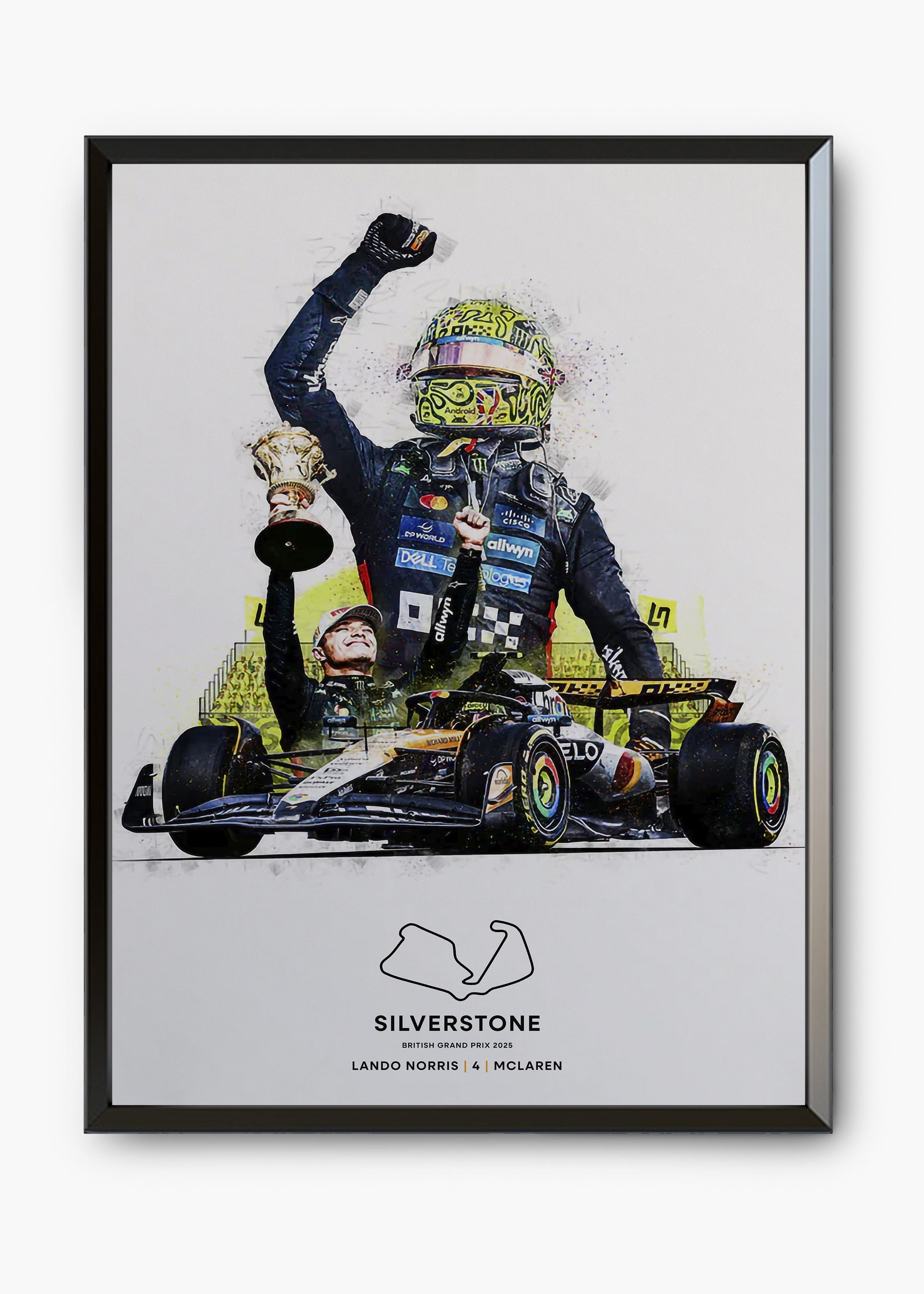 Quadro Lando Norris Silverstone 2025