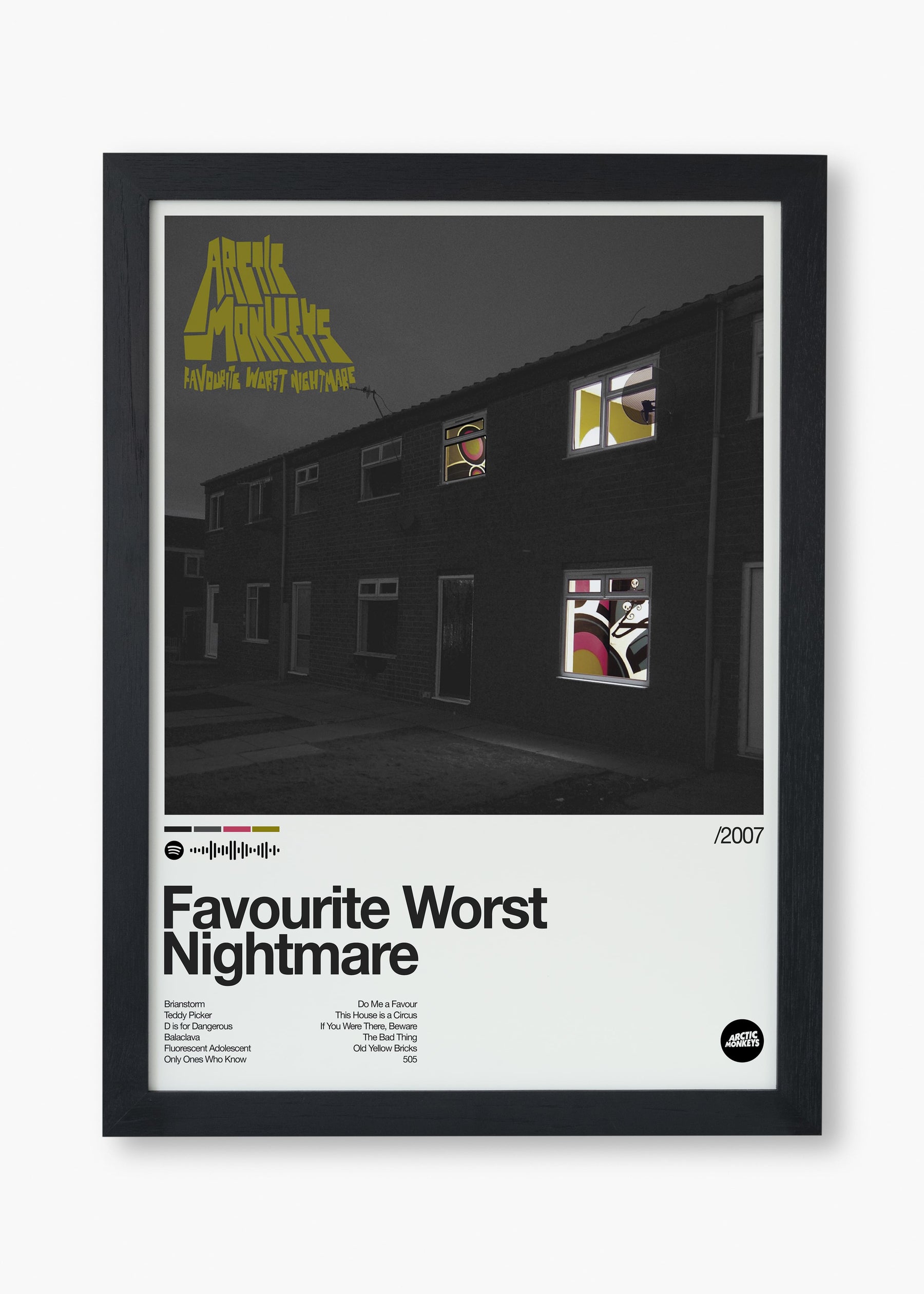 Quadro Arctic Monkeys Favourite Worst Nightmare
