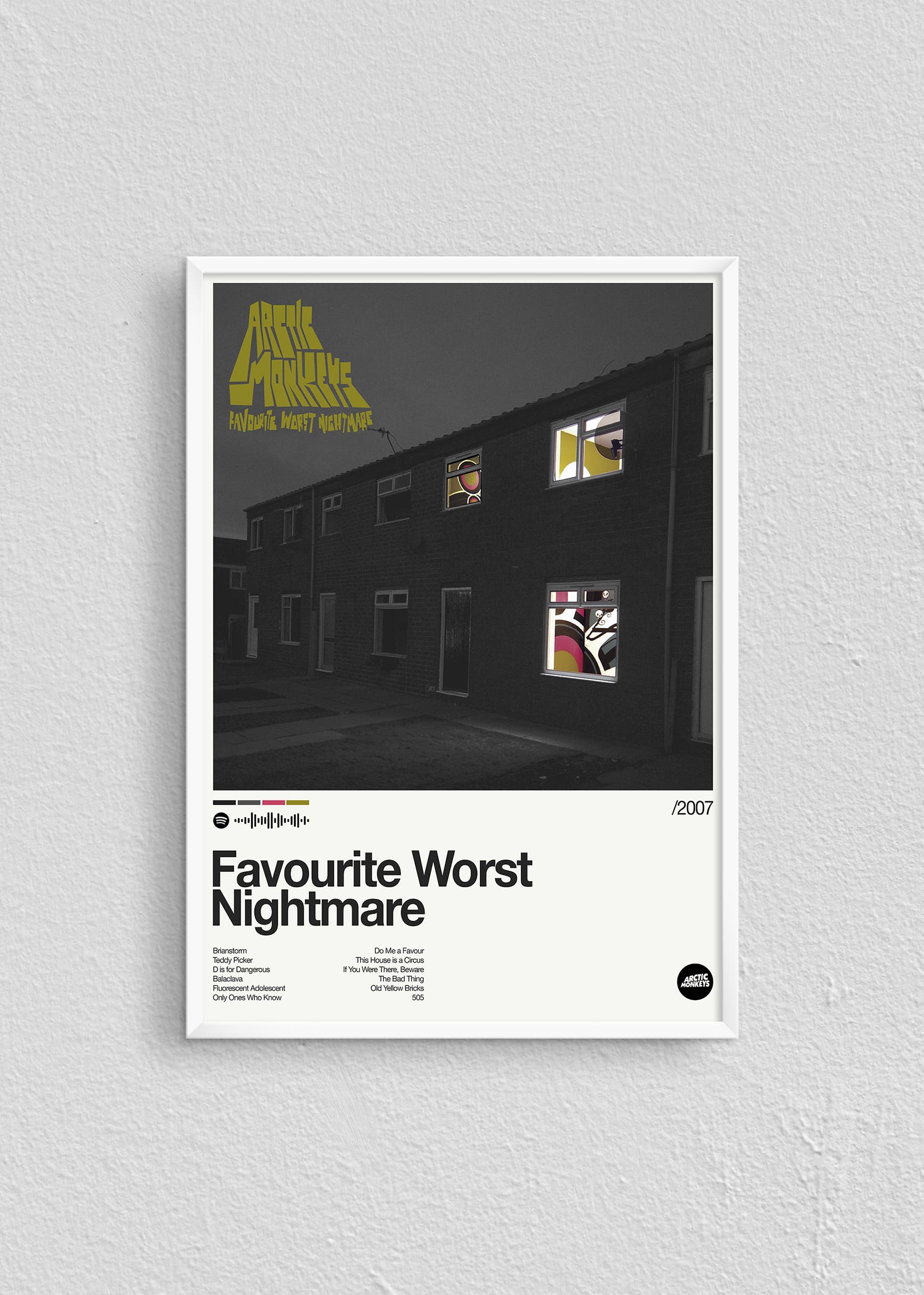 Quadro Arctic Monkeys Favourite Worst Nightmare
