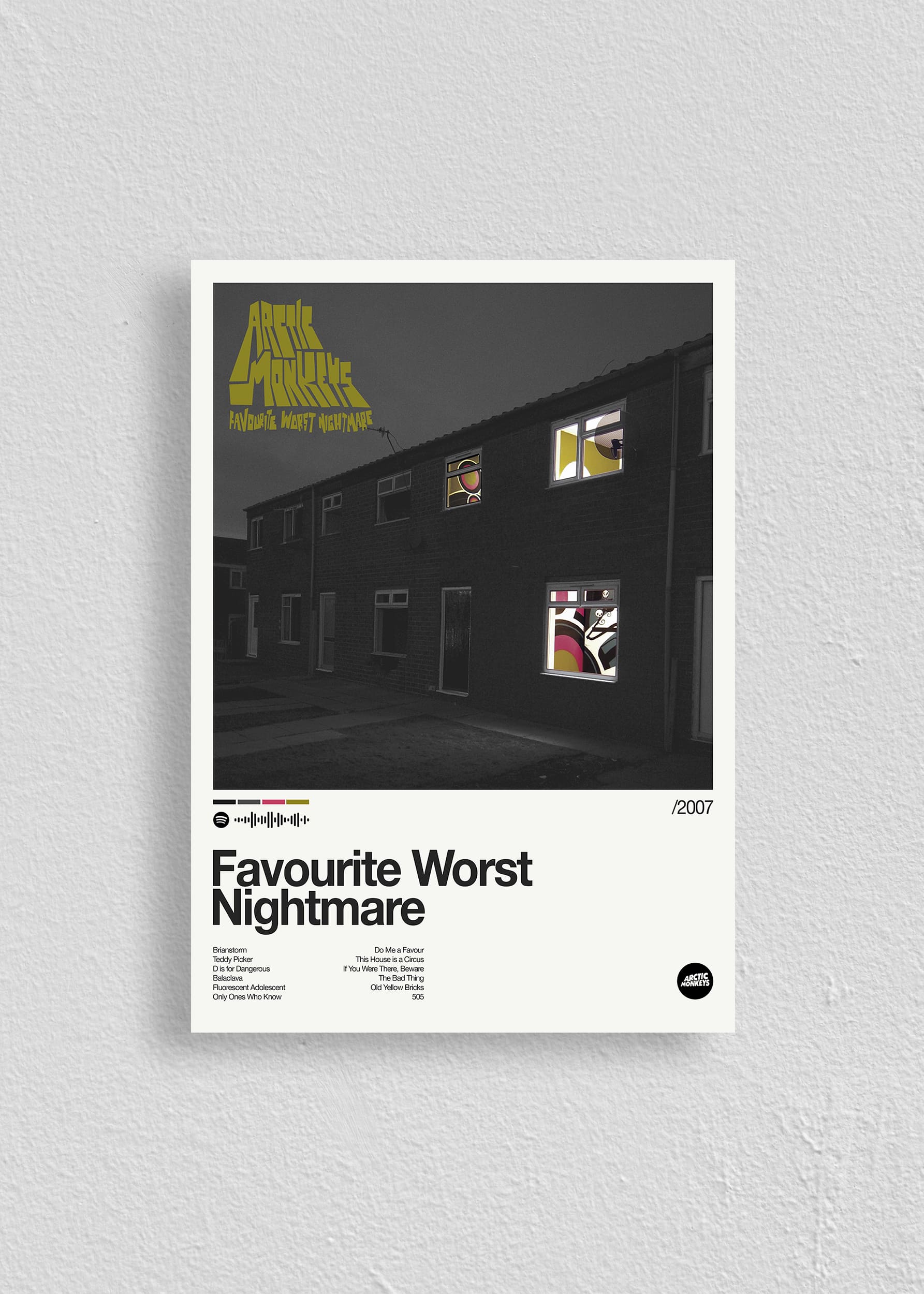 Quadro Arctic Monkeys Favourite Worst Nightmare