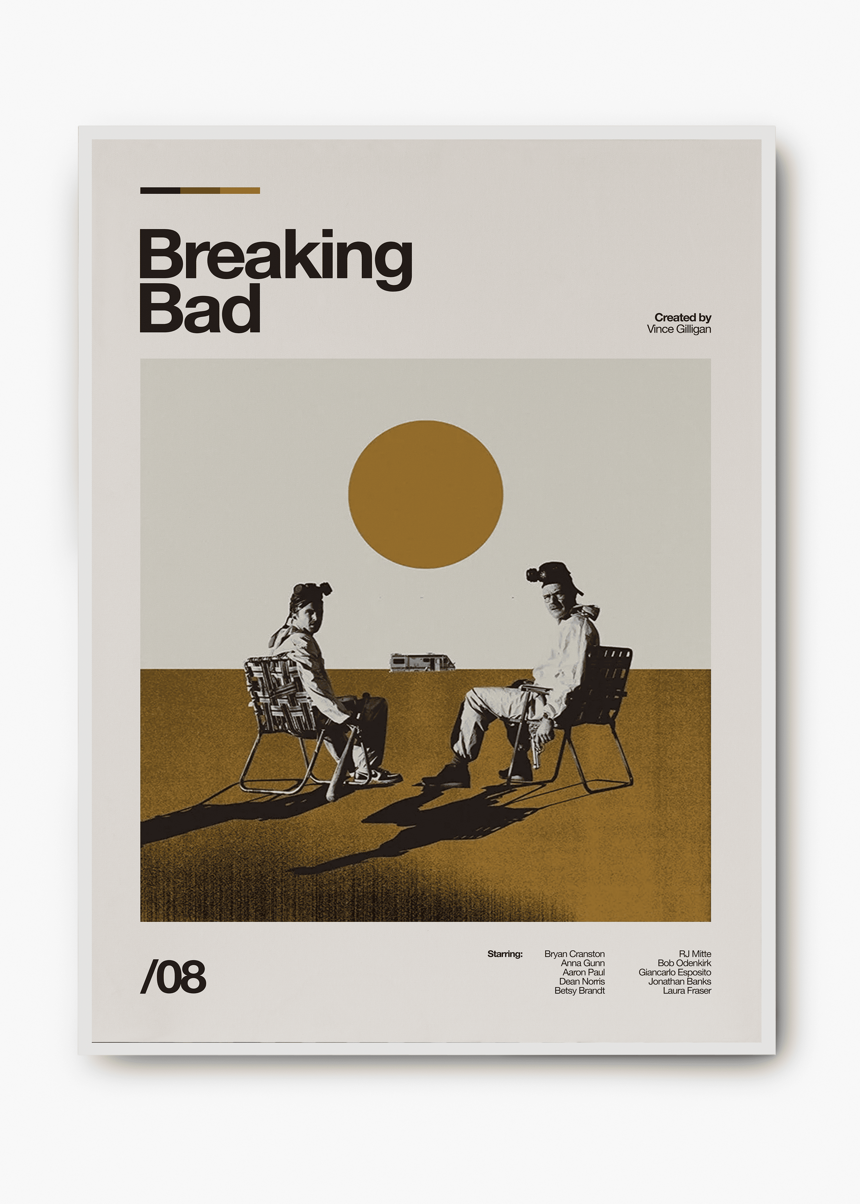 Quadro decorativo Breaking Bad — arte de série para parede | Cübe Quadros