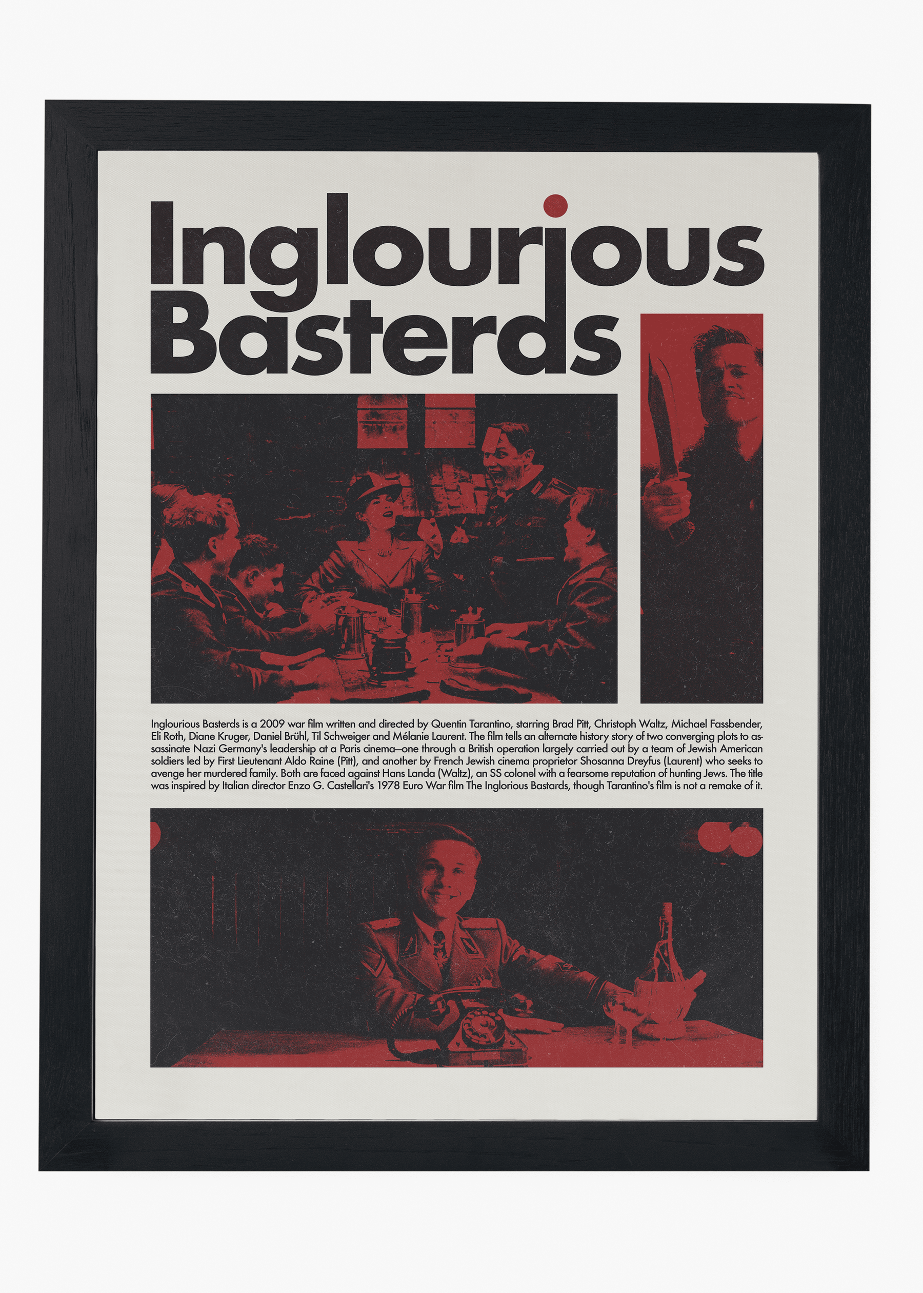 Quadro Bastardos Inglórios - Inglorius Bastards