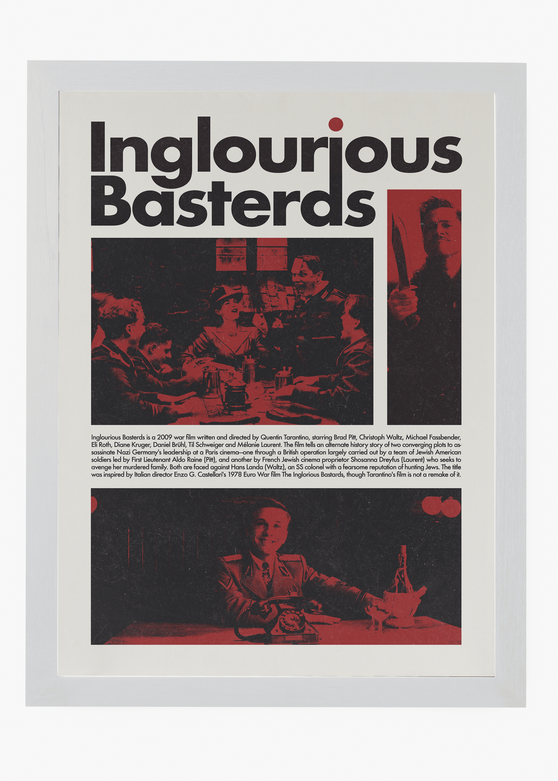 Quadro Bastardos Inglórios - Inglorius Bastards