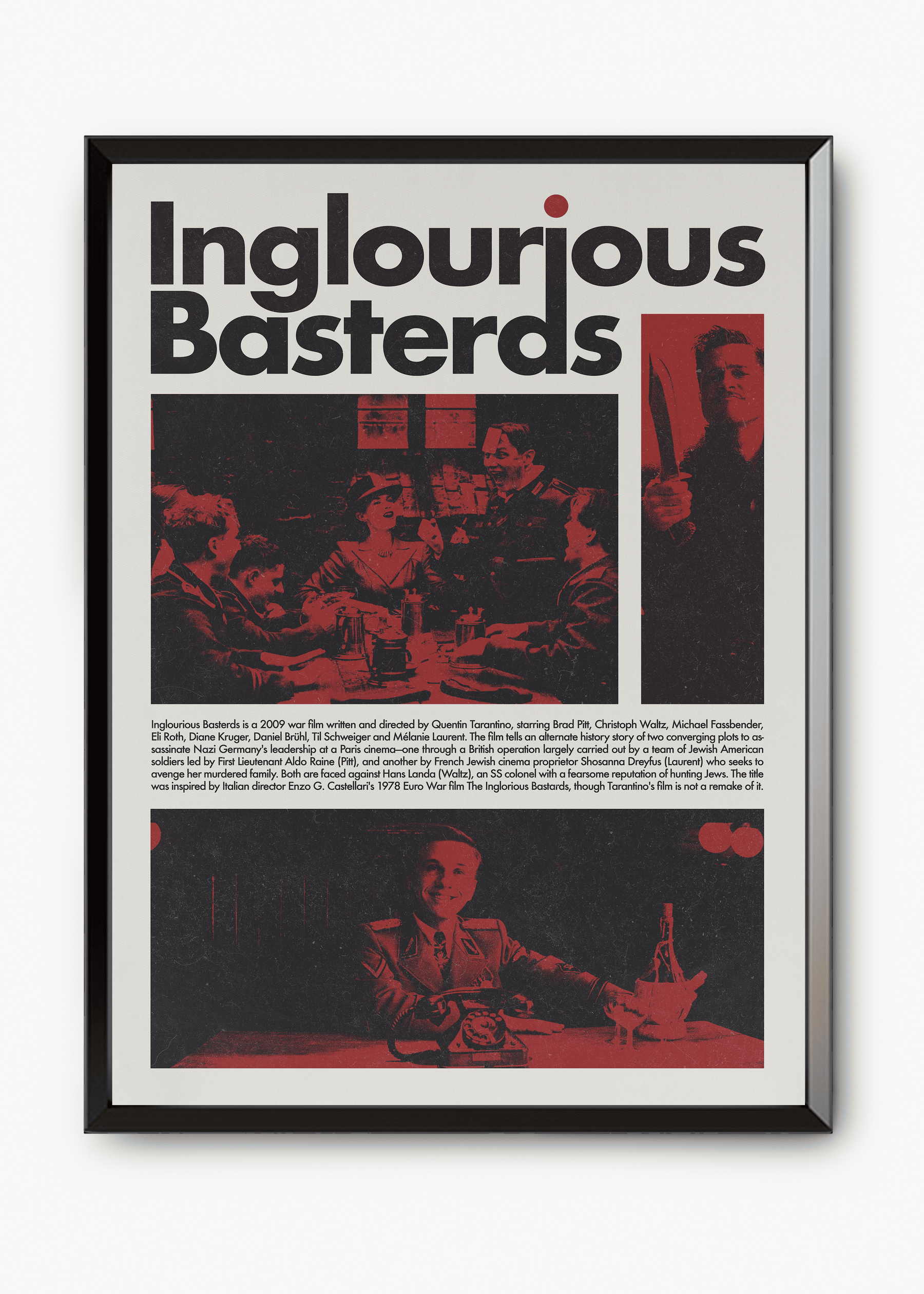 Quadro Bastardos Inglórios - Inglorius Bastards