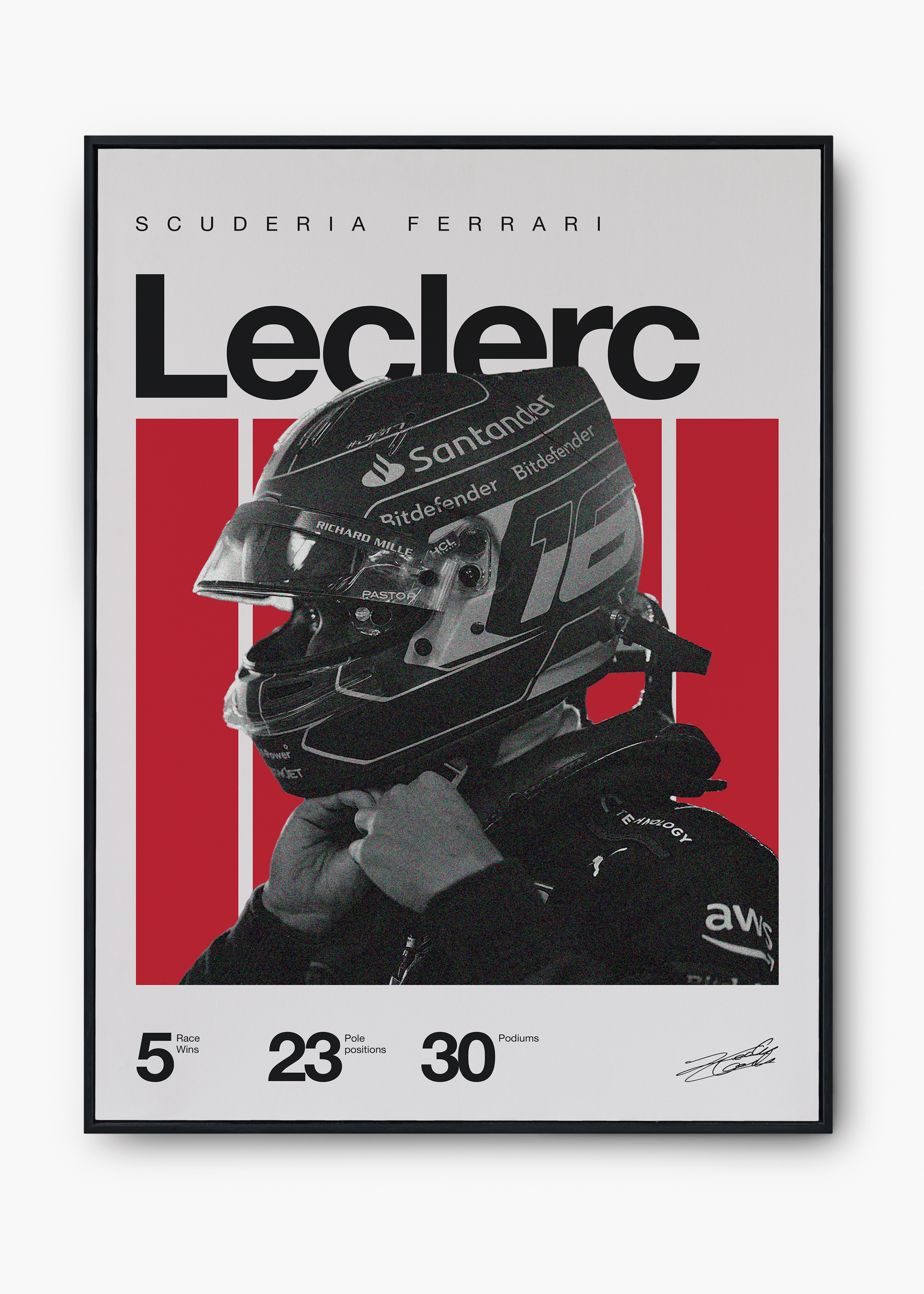Quadro Charles Leclerc F1