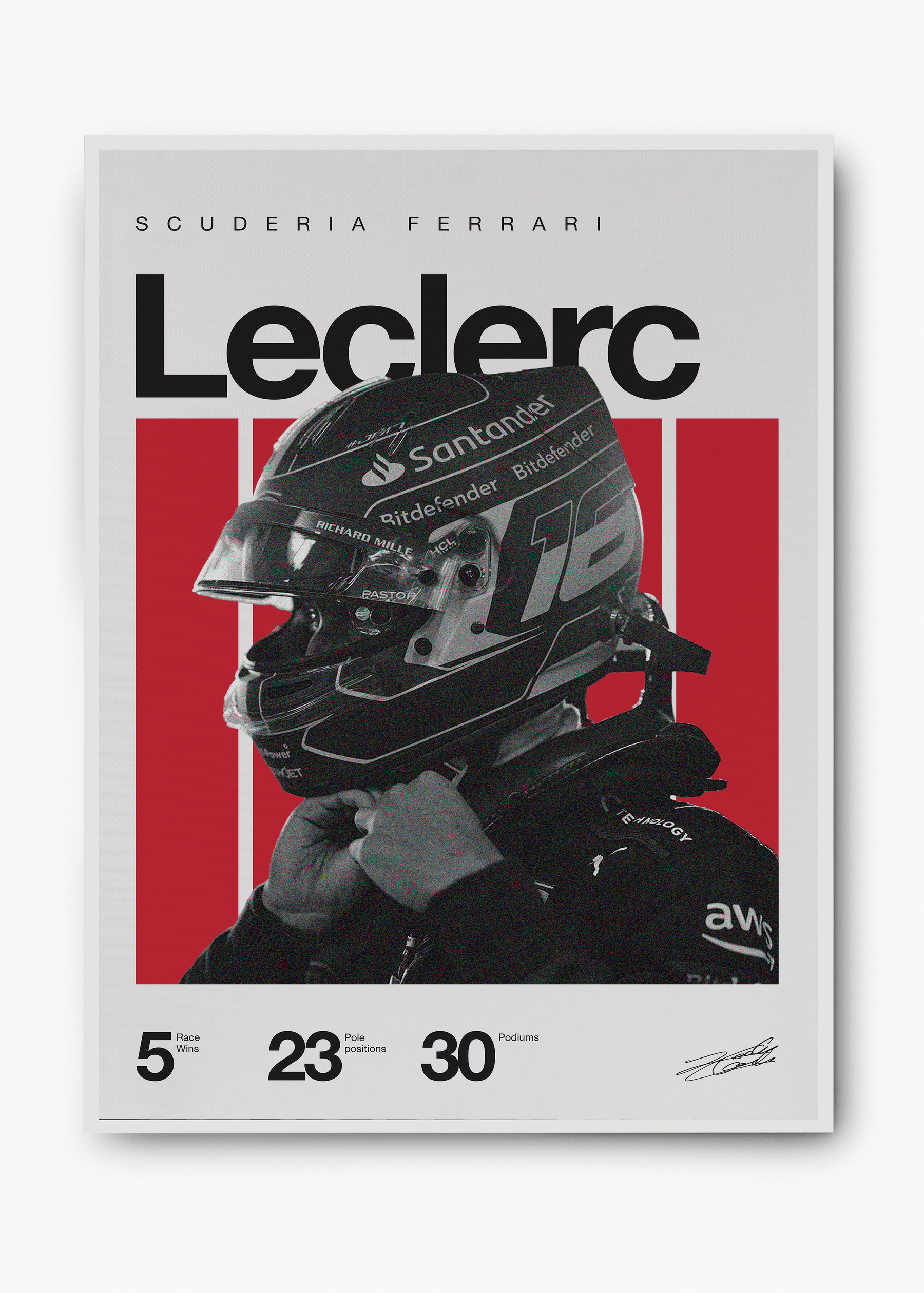Quadro Charles Leclerc F1