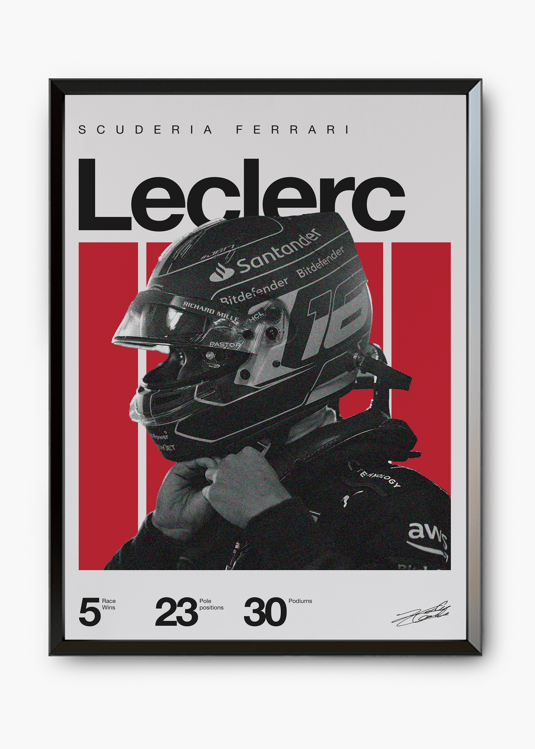 Quadro Charles Leclerc F1
