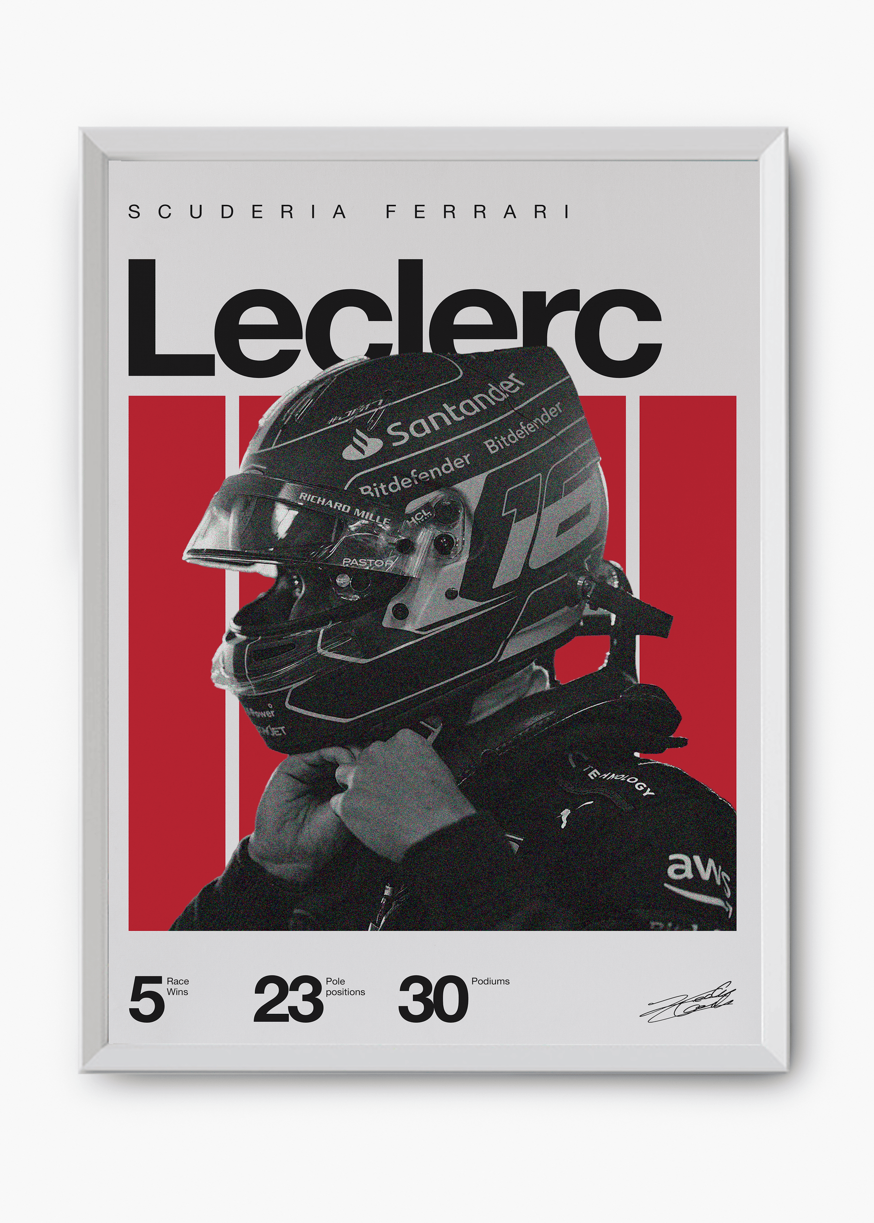 Quadro Charles Leclerc F1