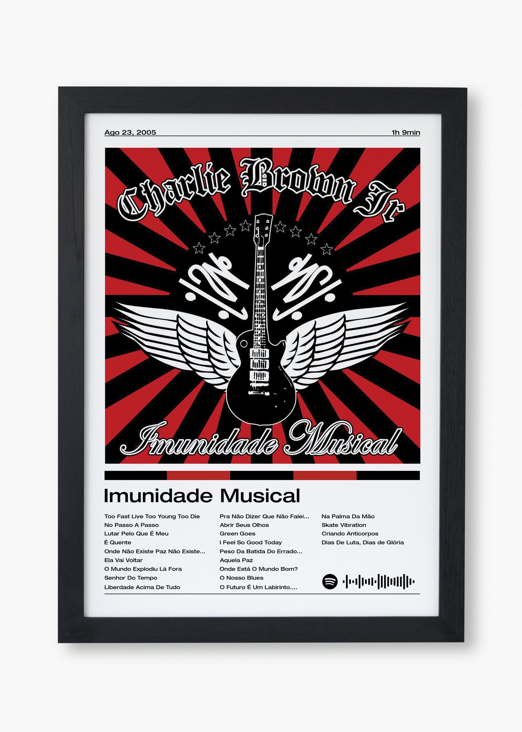 Quadro Charlie Brown Jr. Imunidade Musical