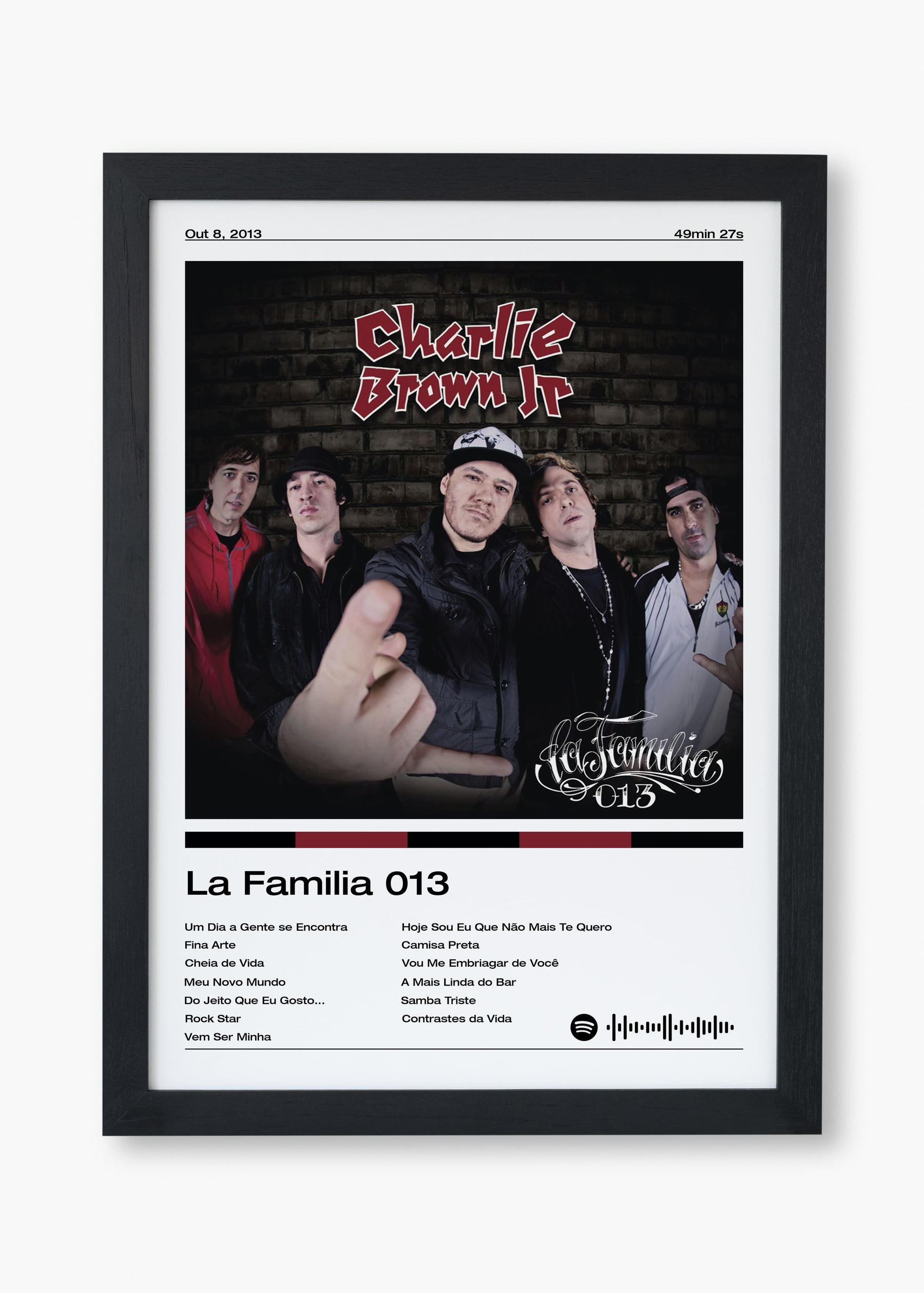 Quadro Charlie Brown Jr La Familia 013