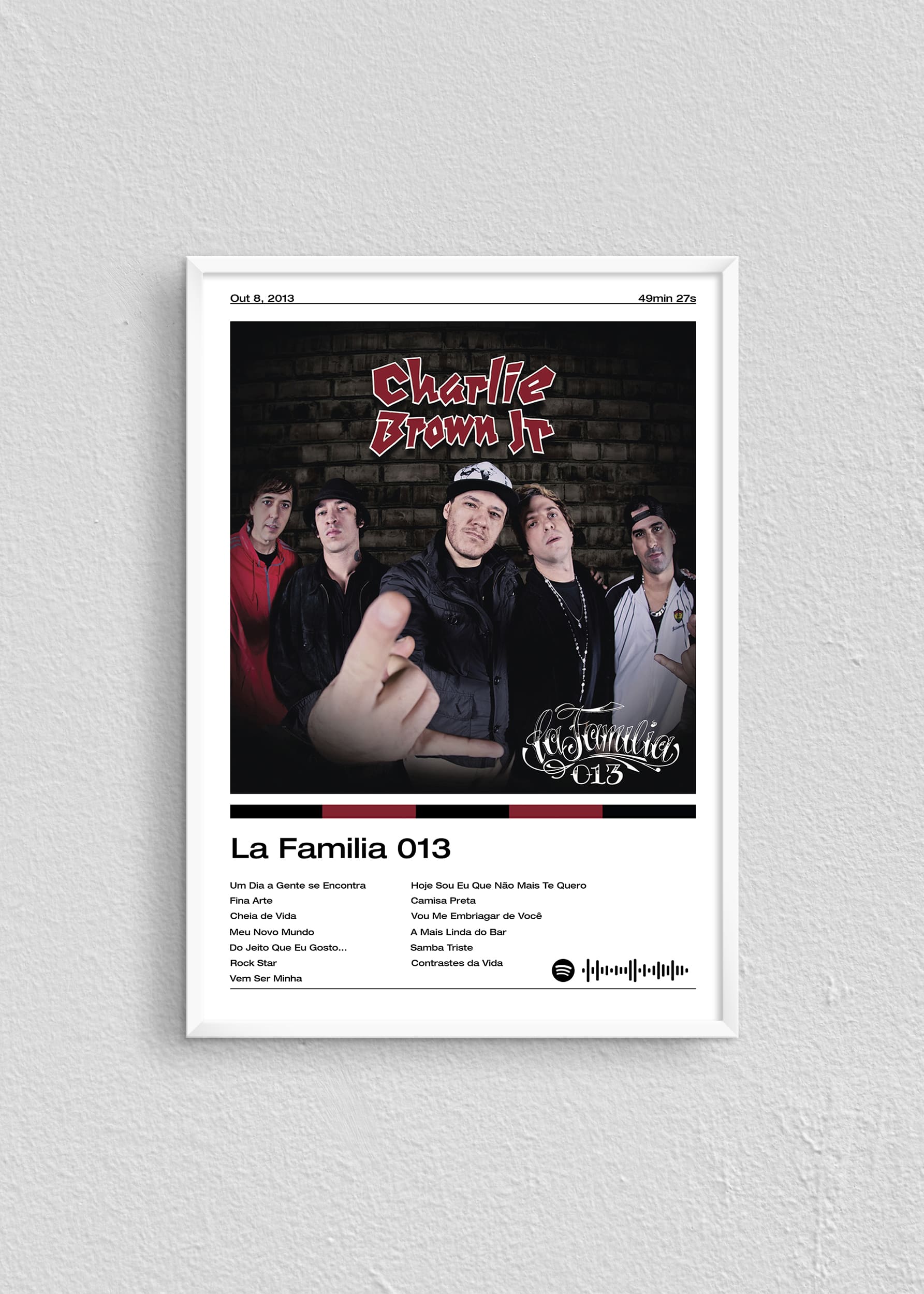 Quadro Charlie Brown Jr La Familia 013