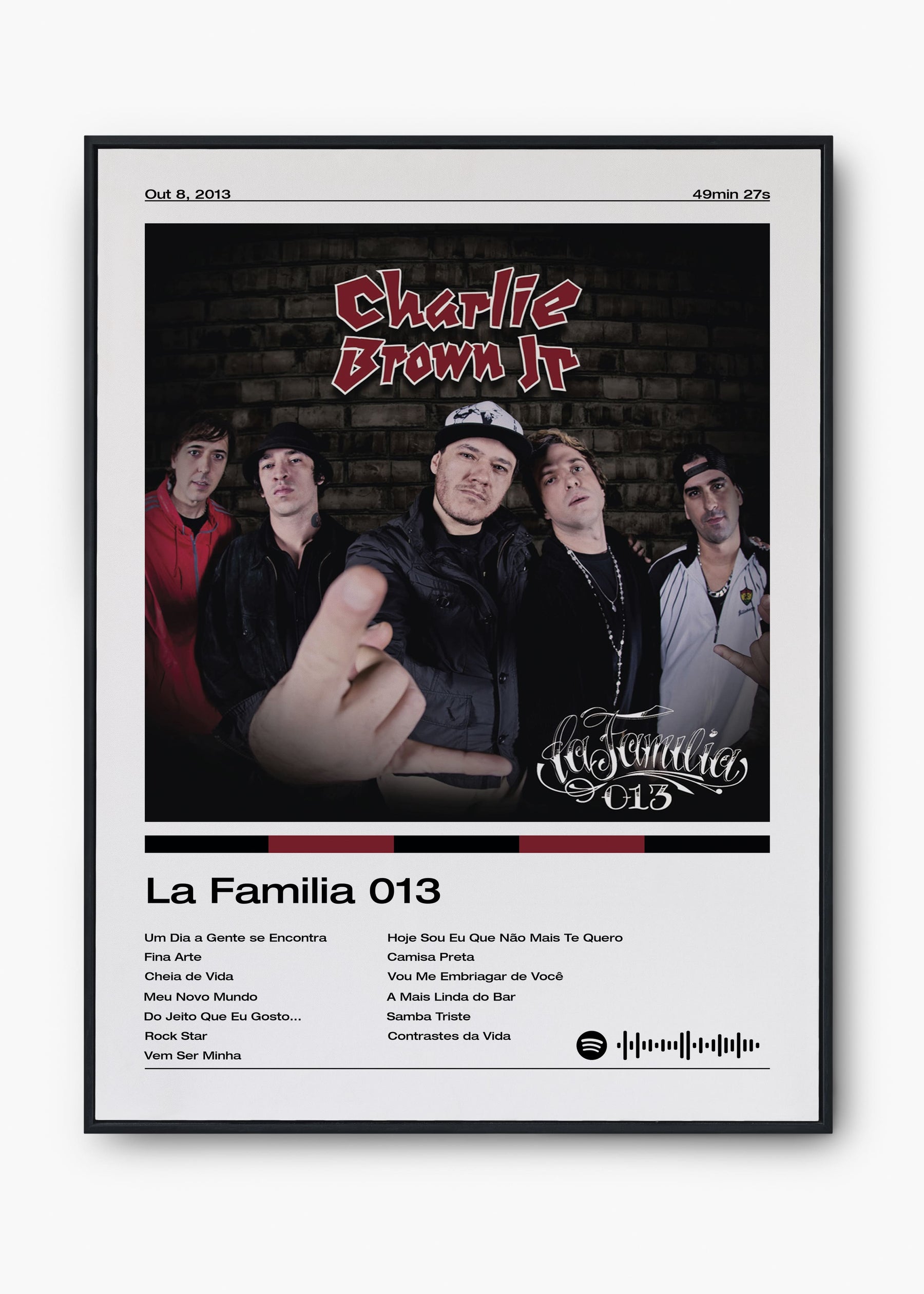 Quadro Charlie Brown Jr La Familia 013