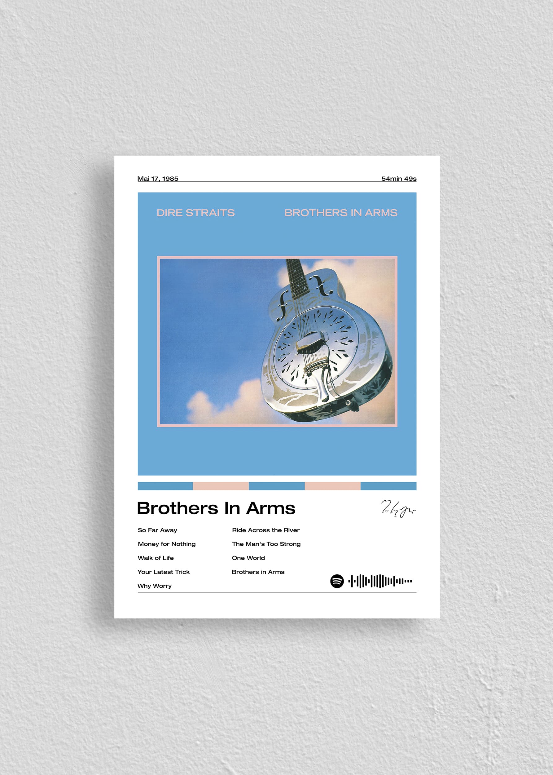 Quadro Dire Straits Brothers In Arms