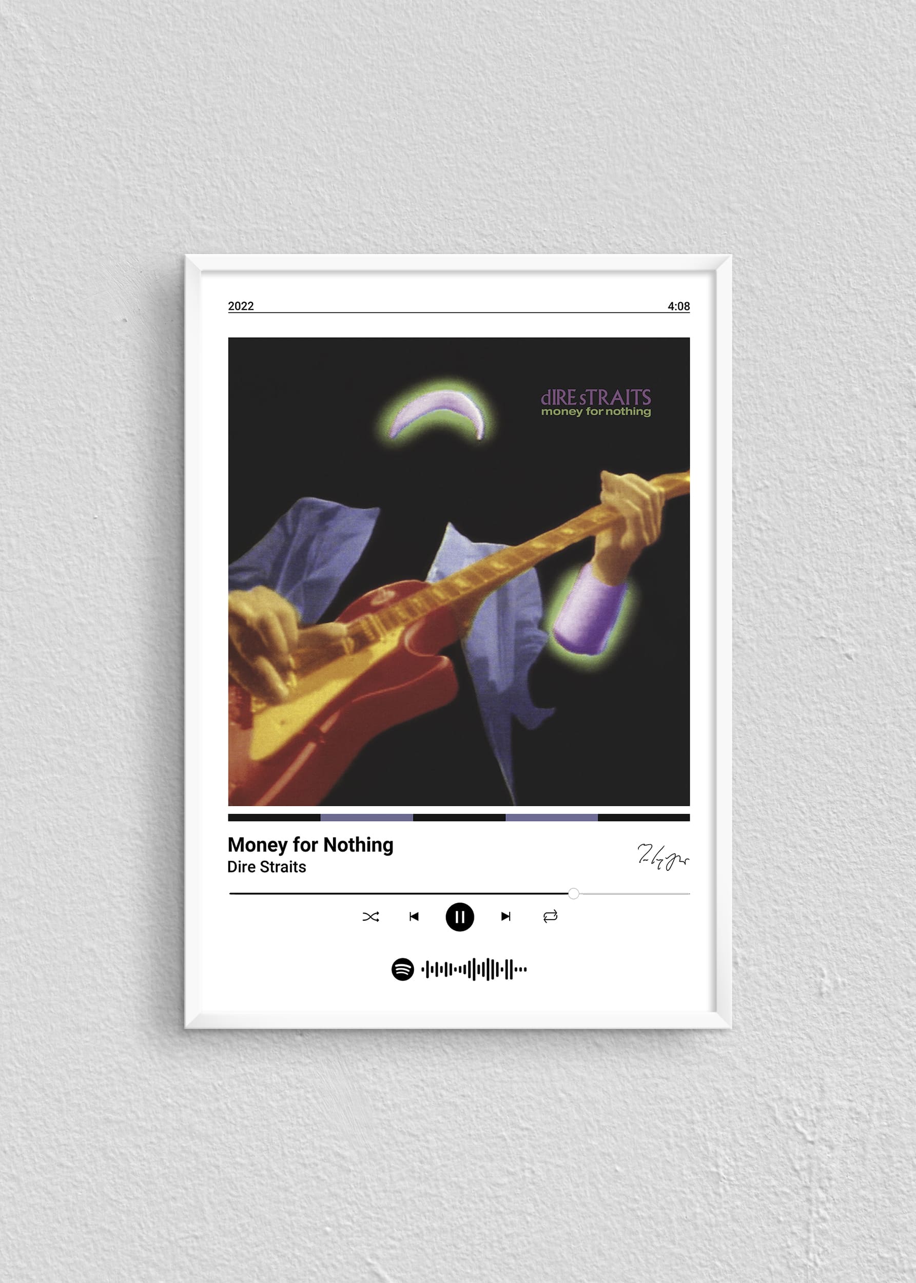 Quadro Dire Straits Money For Nothing