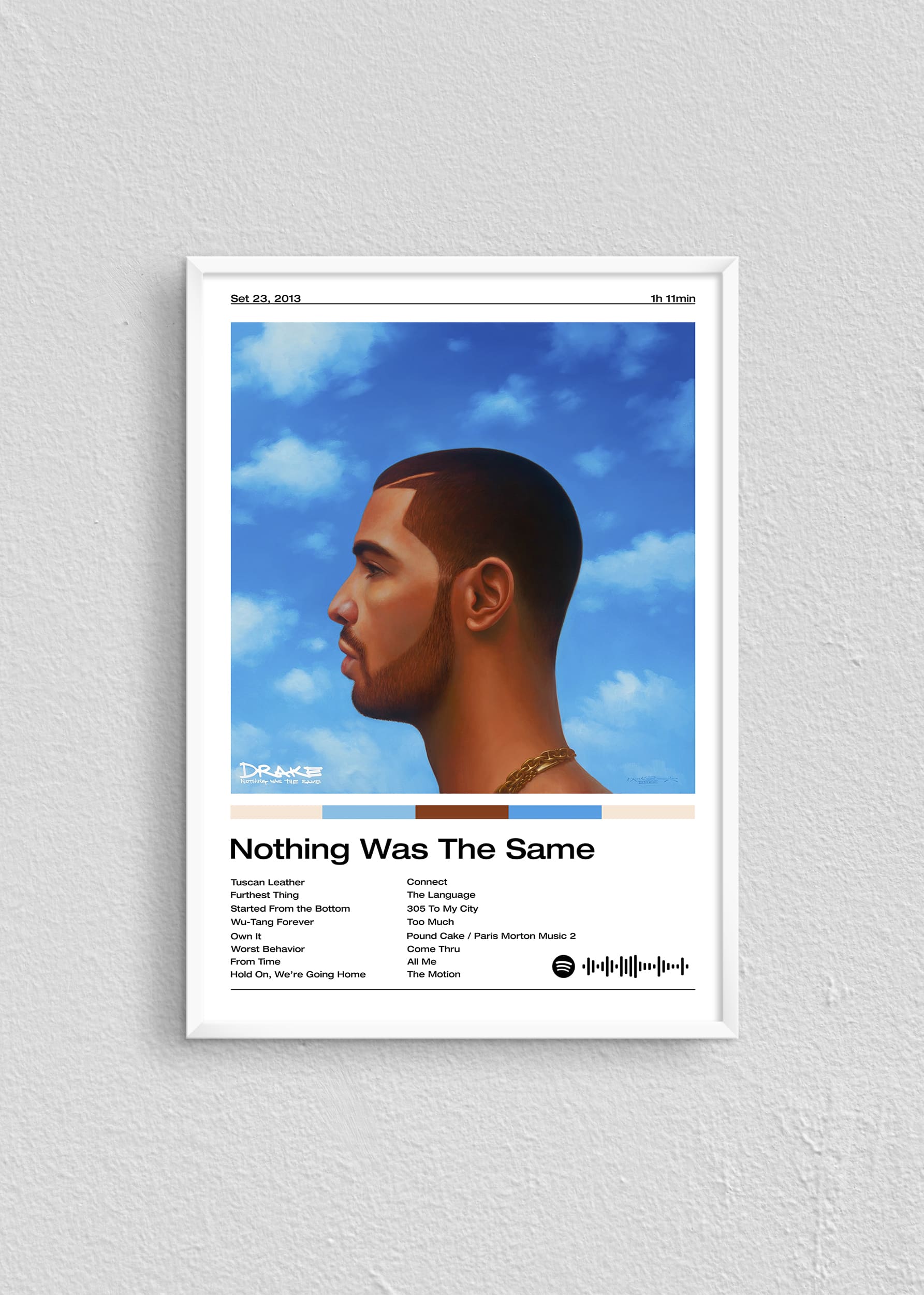 Quadro Drake Nothing Was The Same