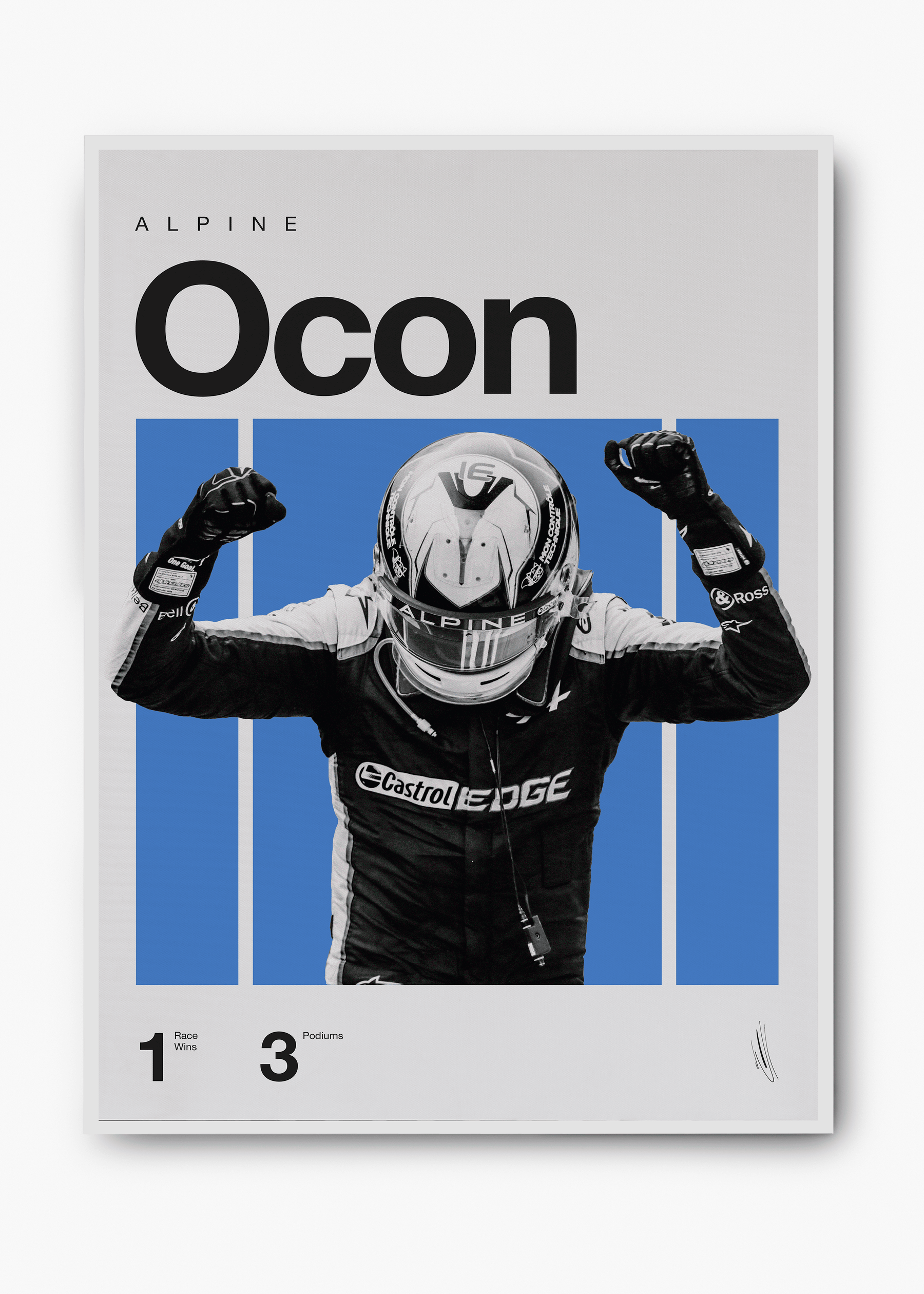Quadro Esteban Ocon F1