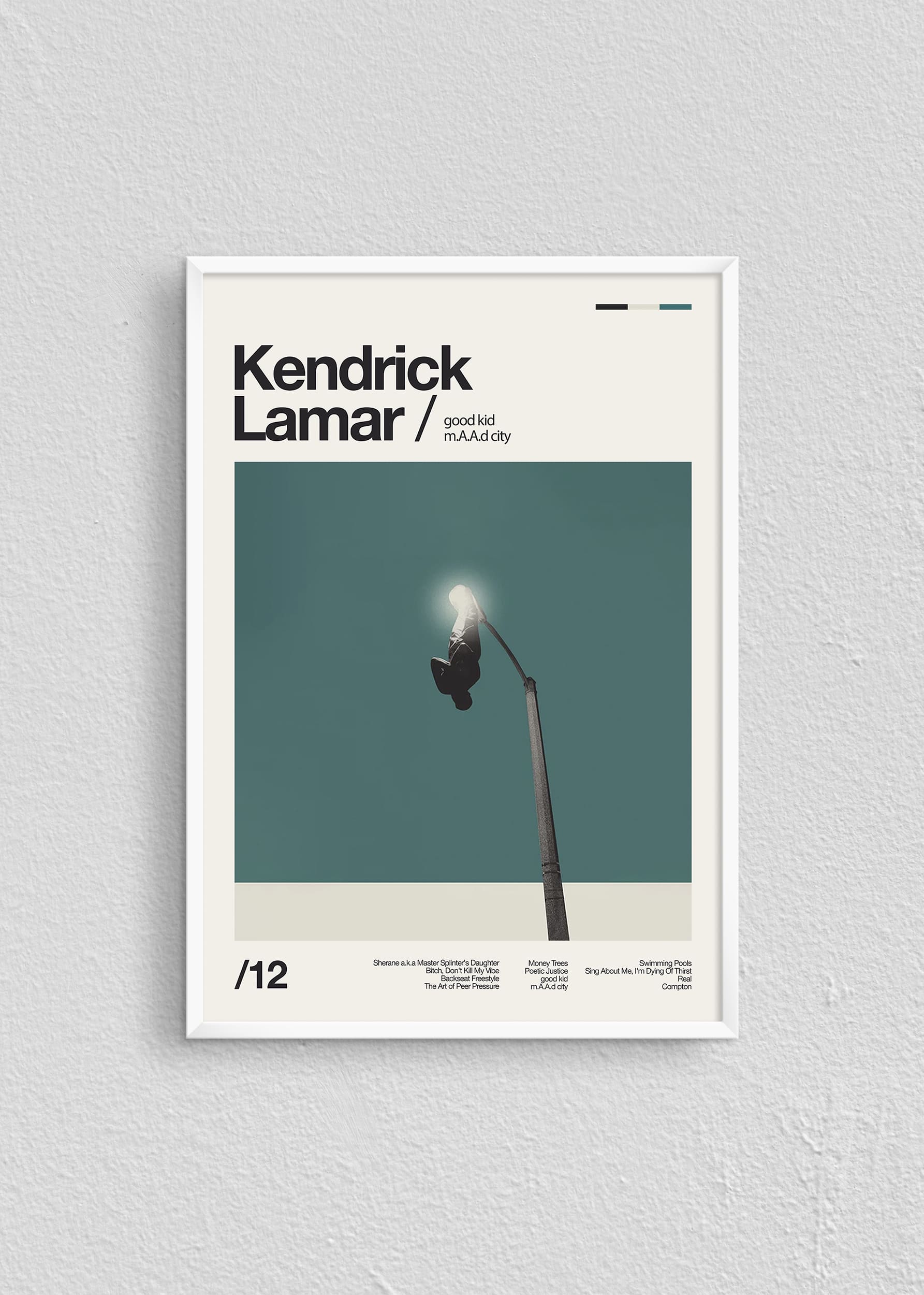 Quadro Kendrick Lamar Good Kid, Maad City