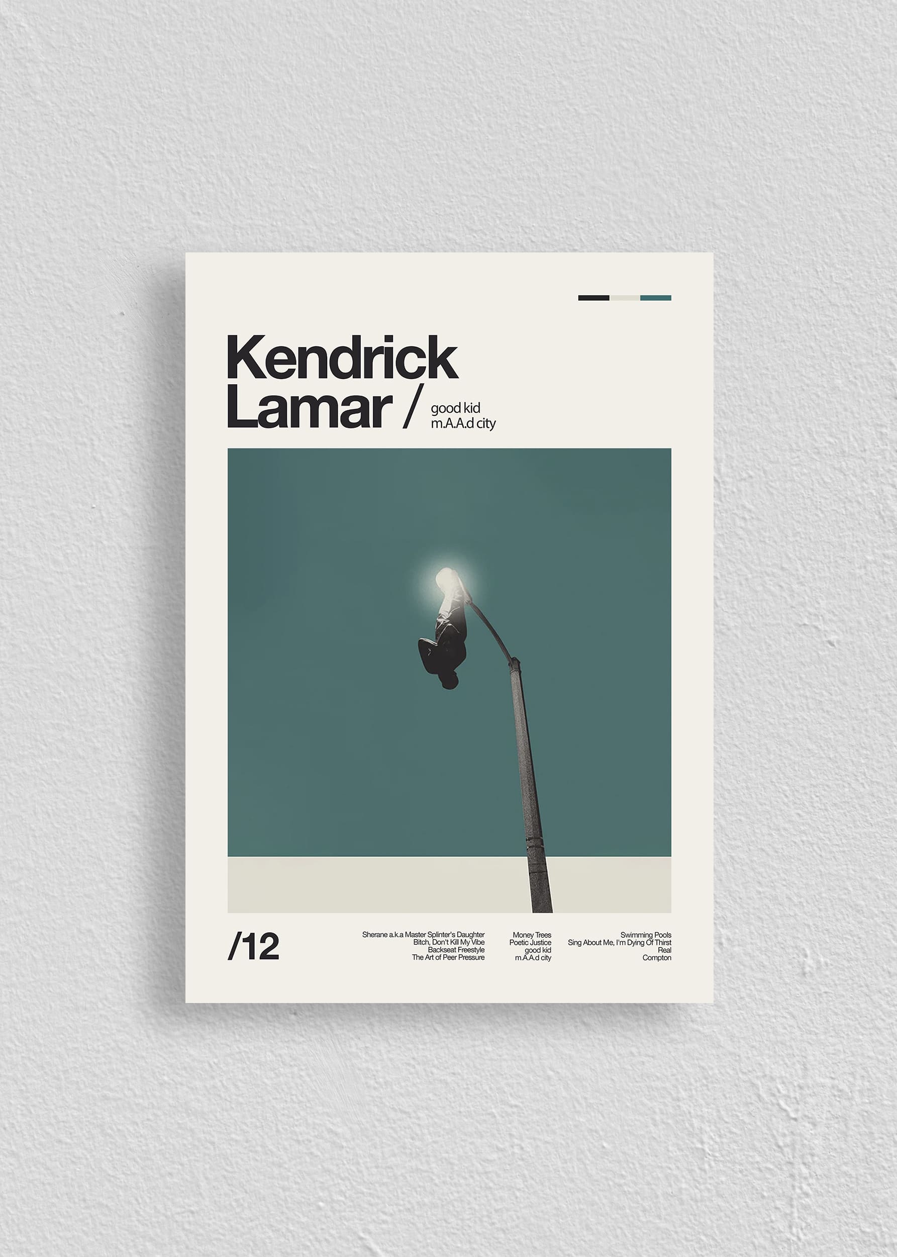 Quadro Kendrick Lamar Good Kid, Maad City