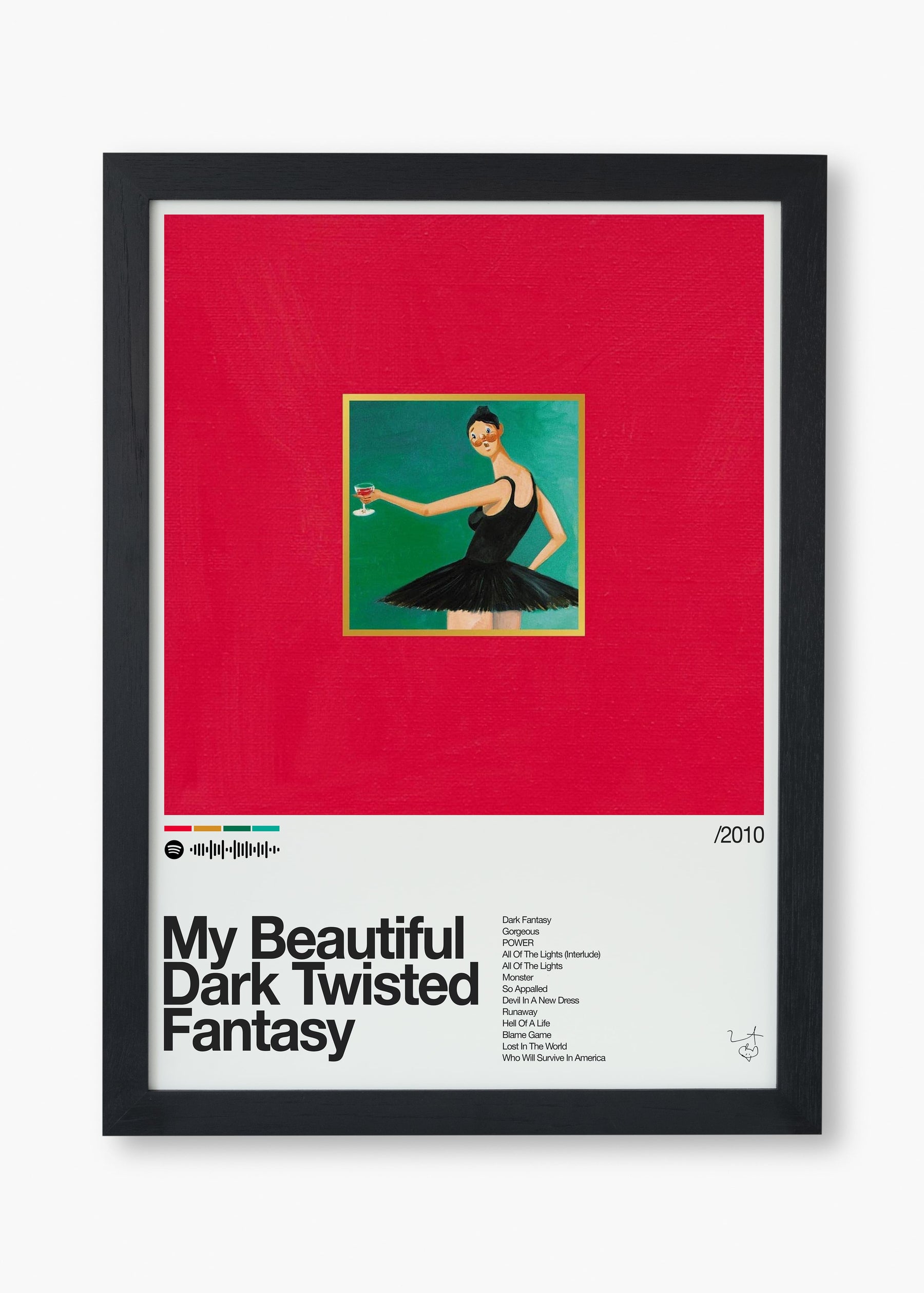 Quadro Kanye West My Beatiful Dark Twisted Fantasy