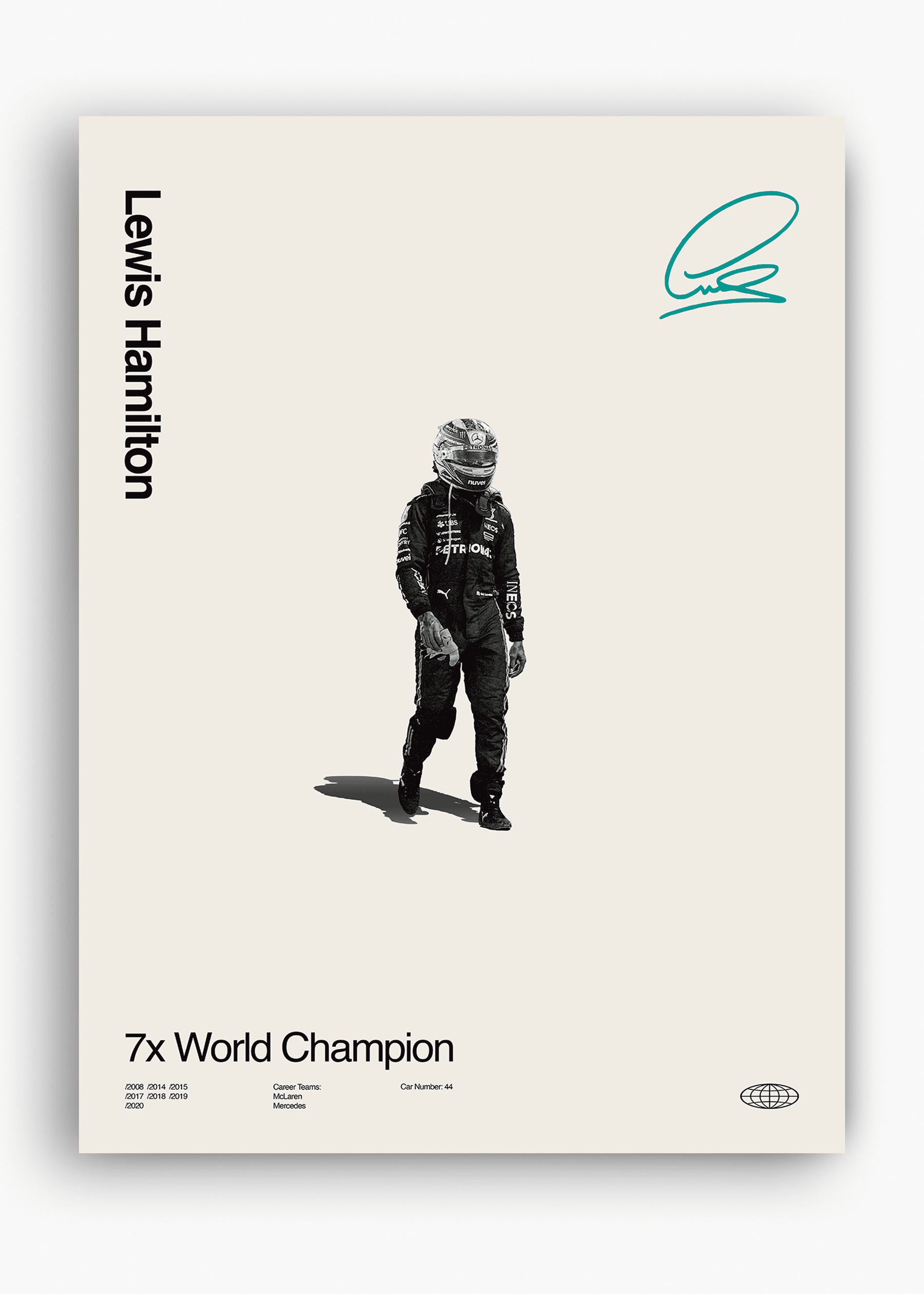 Quadro Lewis Hamilton World Champion