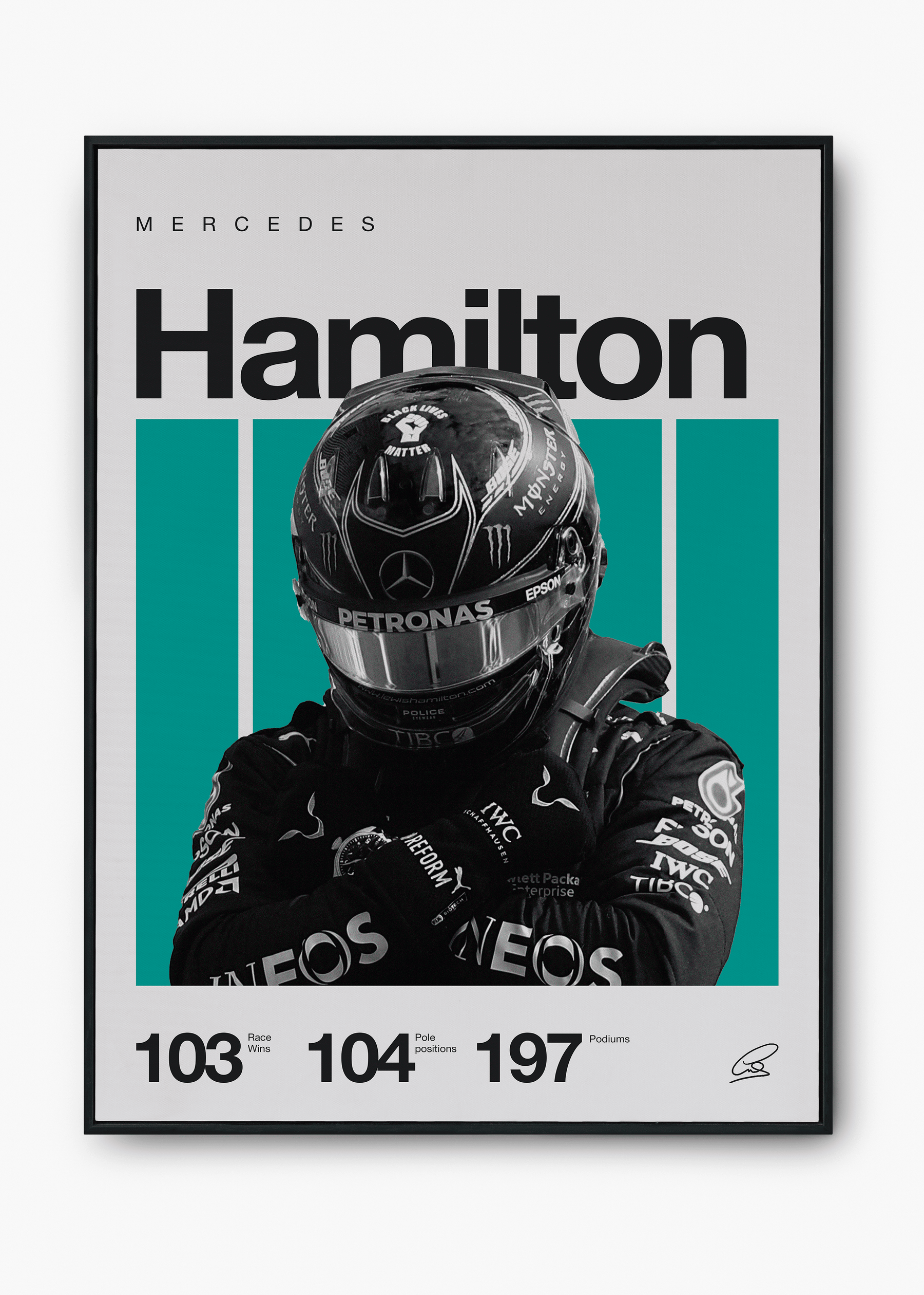 Quadro Lewis Hamilton F1
