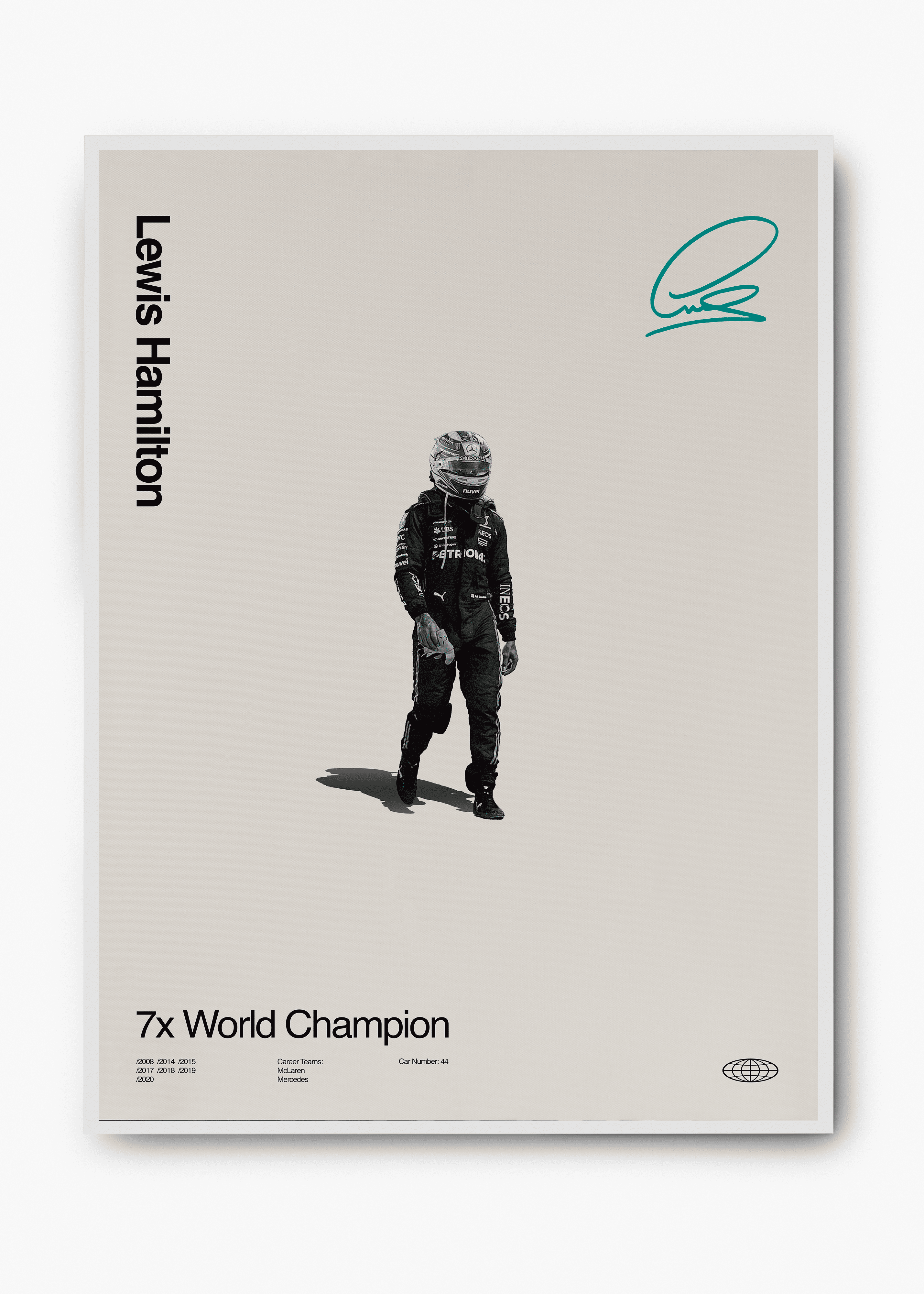 Quadro Lewis Hamilton World Champion