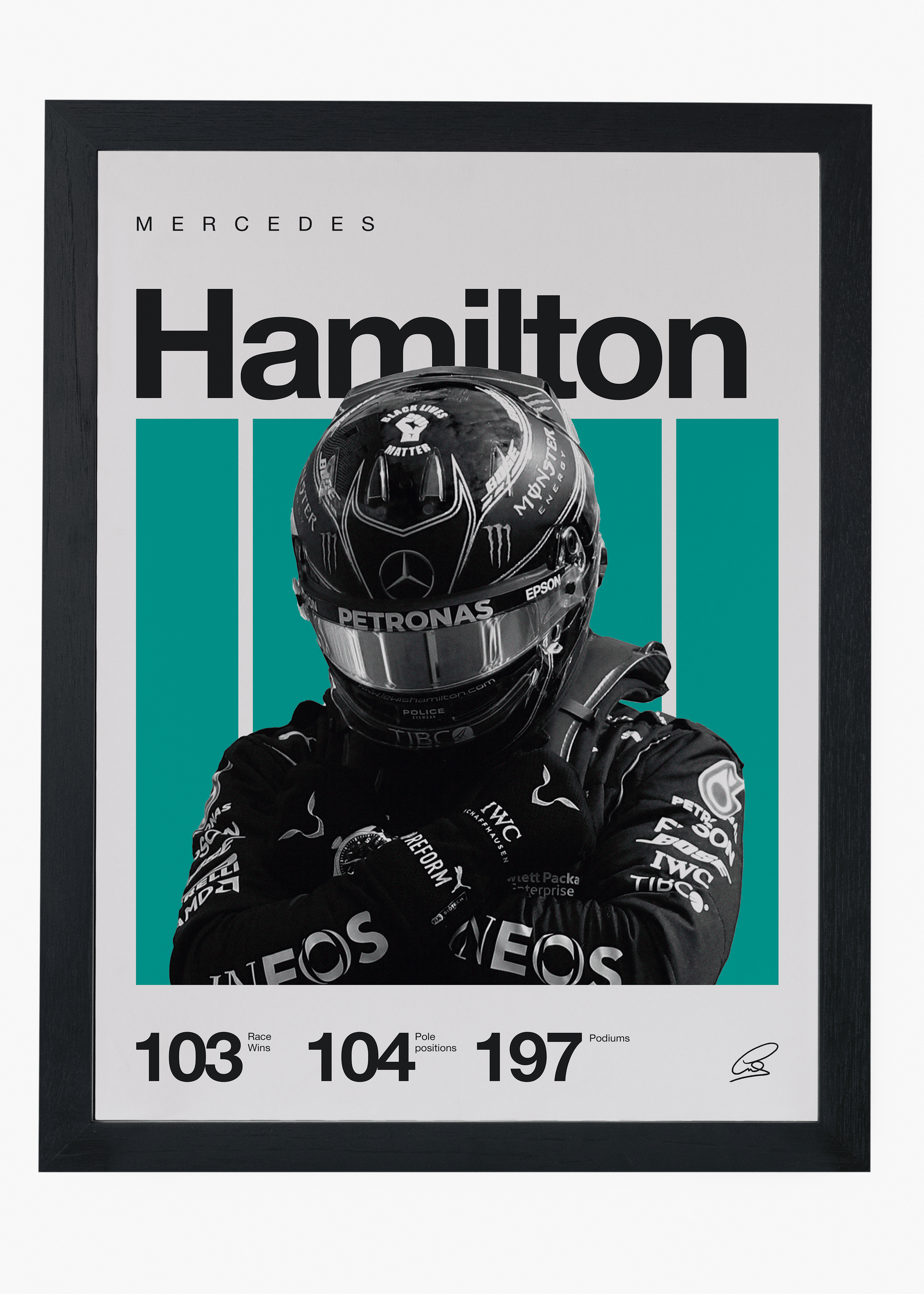 Quadro Lewis Hamilton F1