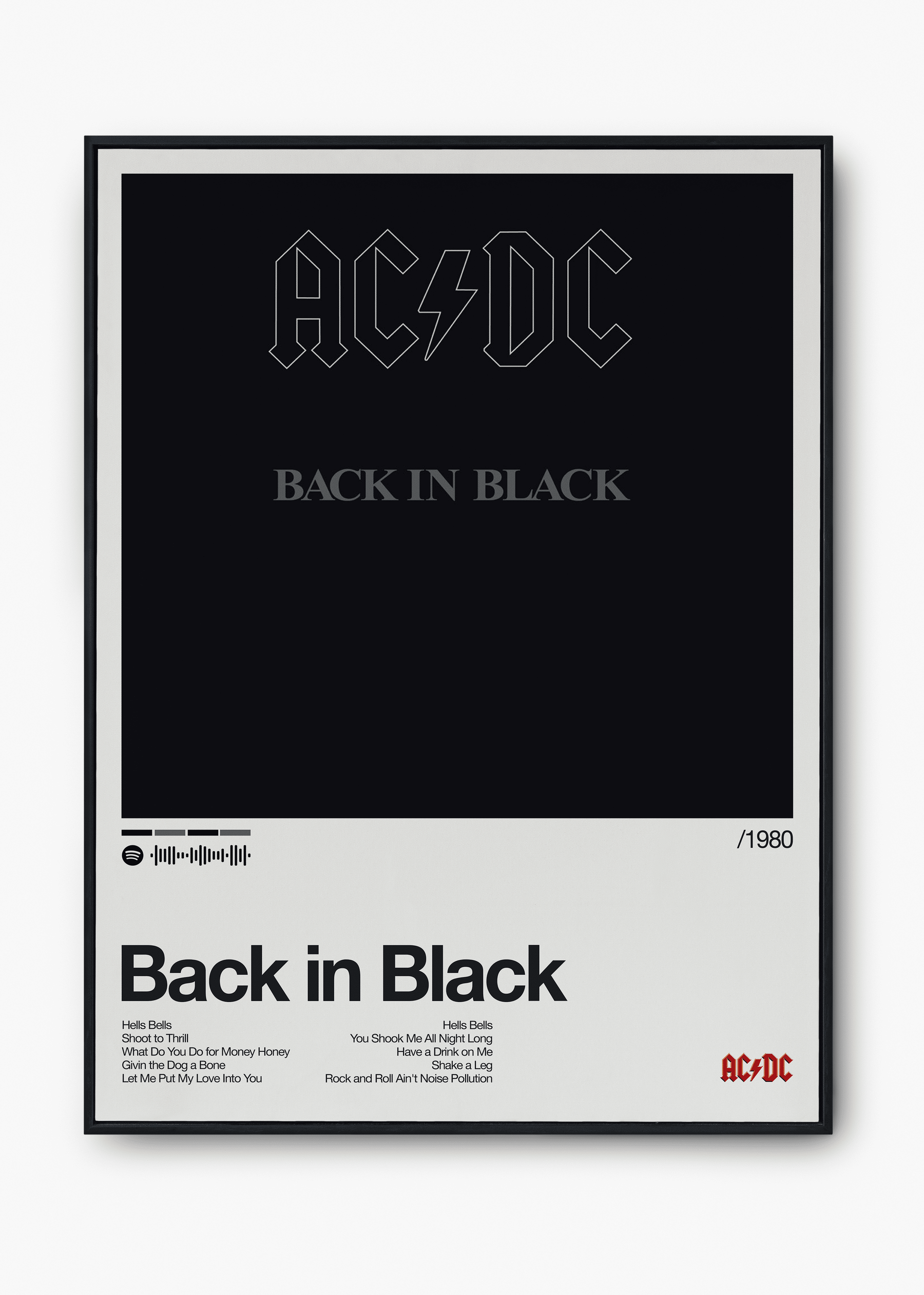 Quadro AC/DC Back in Black