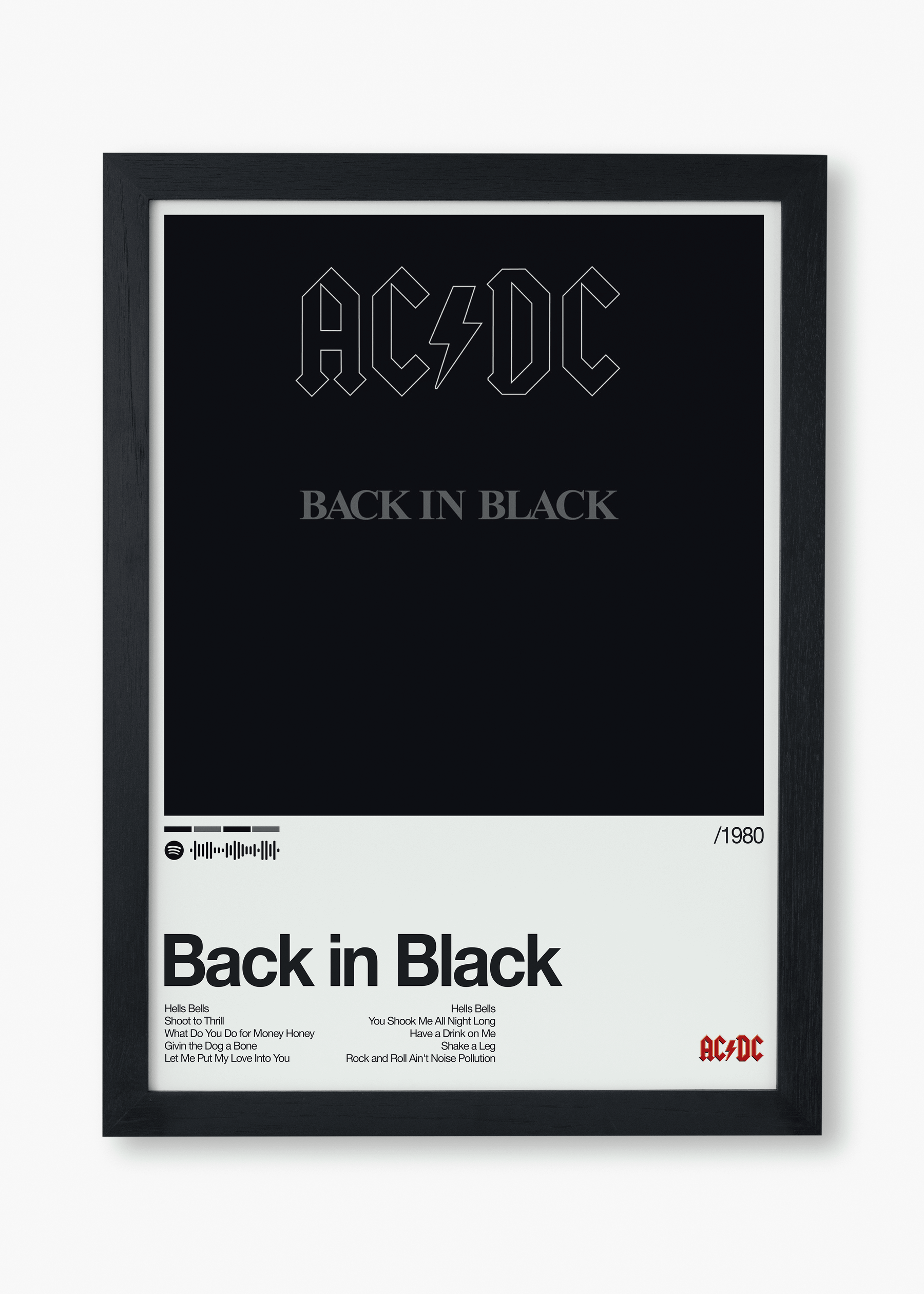 Quadro AC/DC Back in Black