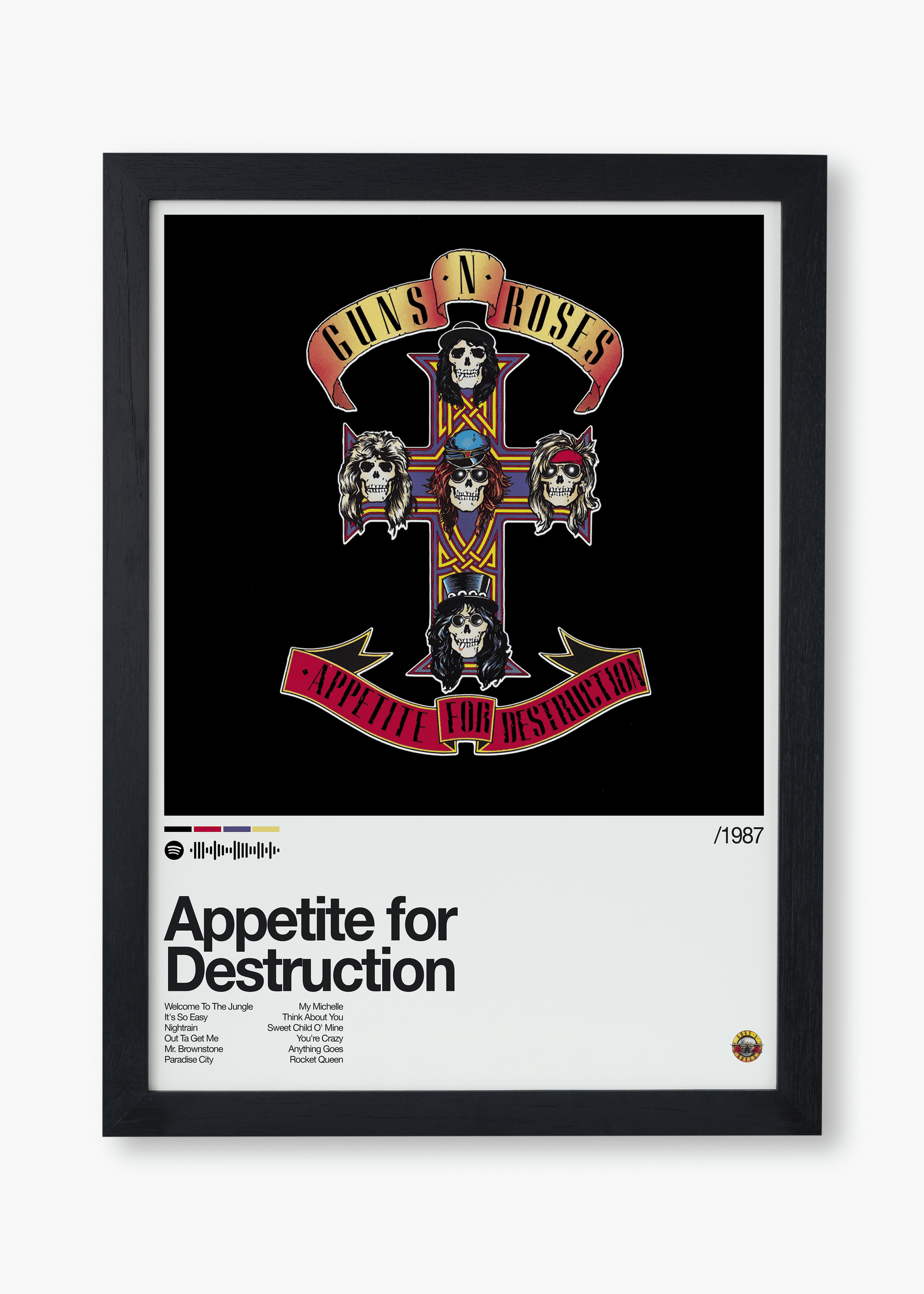 Quadro Guns n Roses Appetite for Destruction