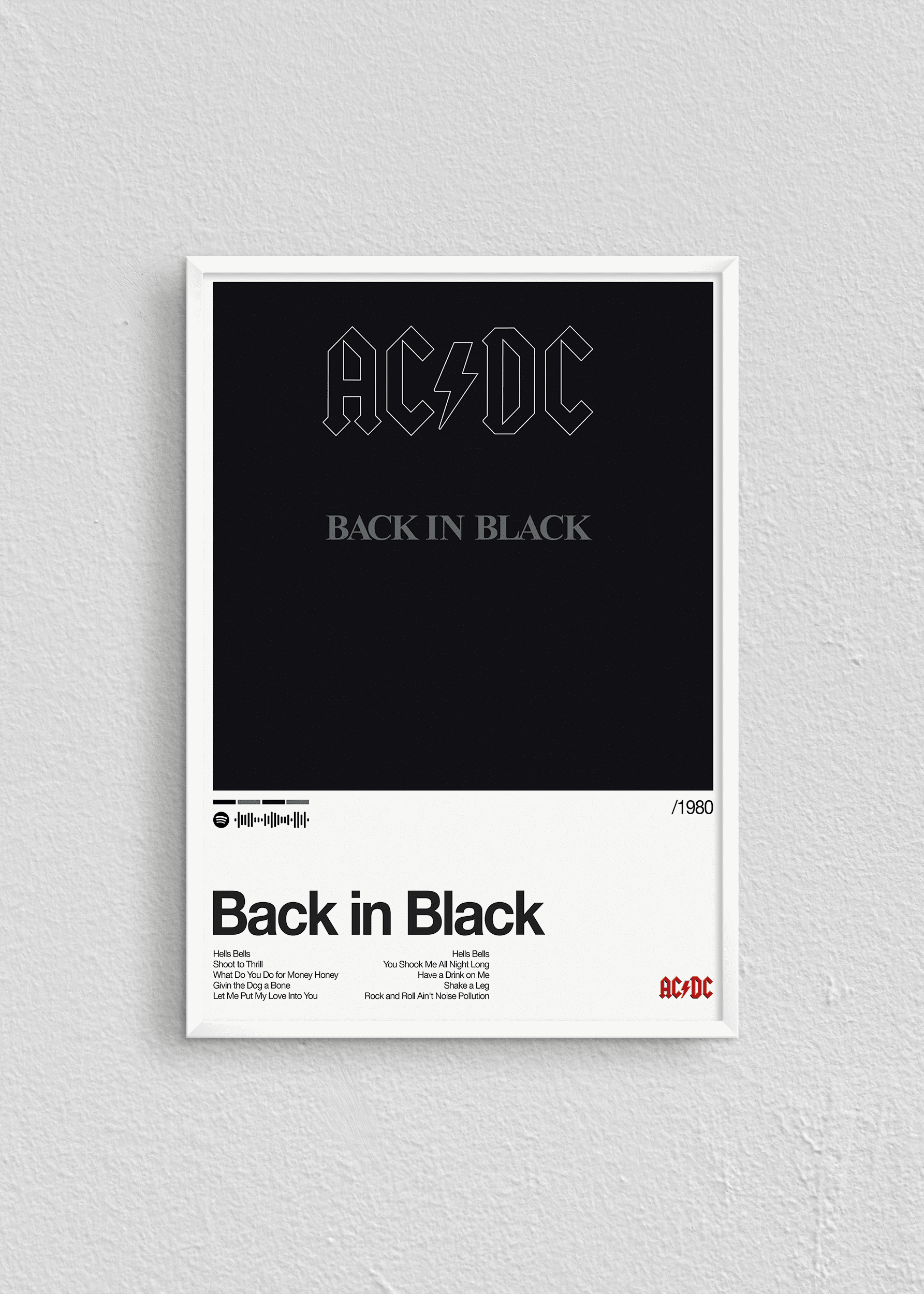 Quadro AC/DC Back in Black
