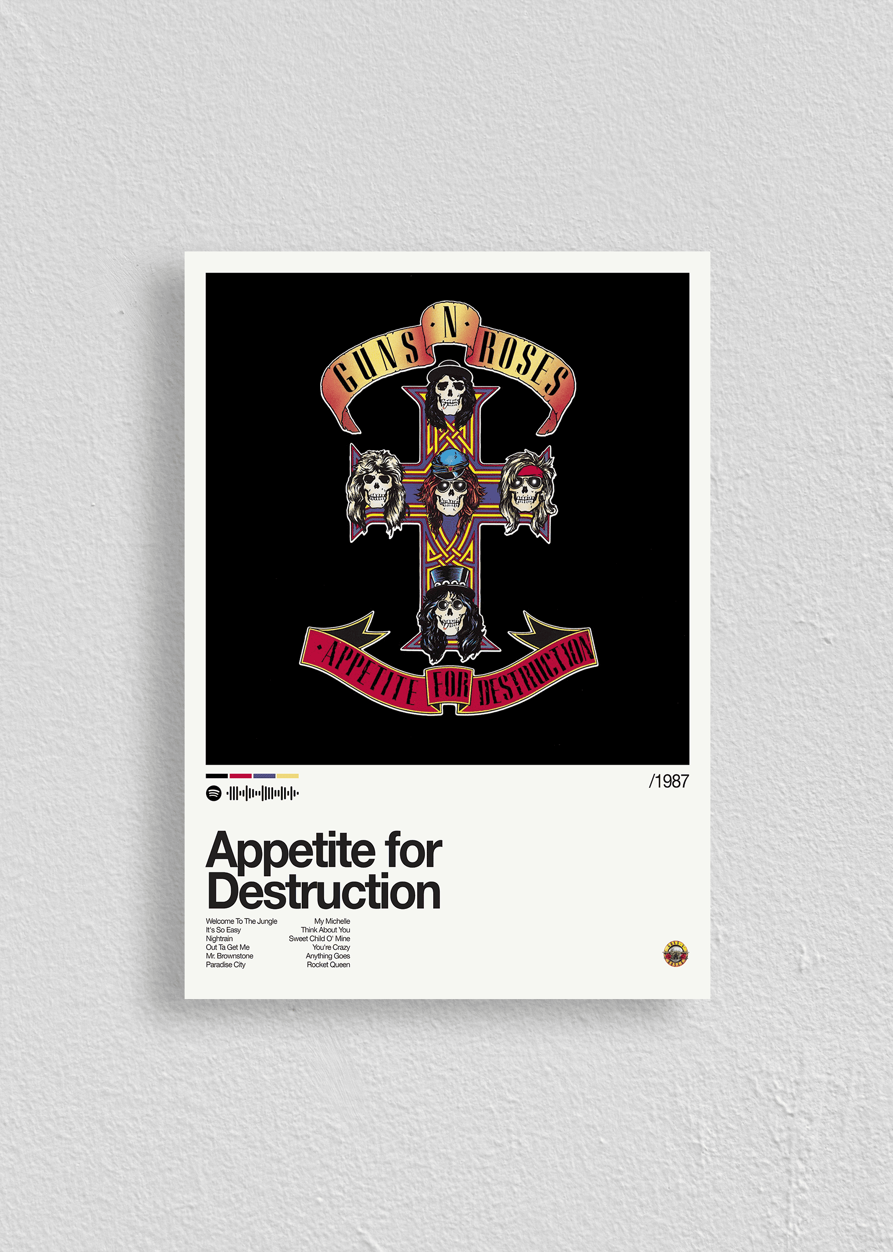 Quadro Guns n Roses Appetite for Destruction