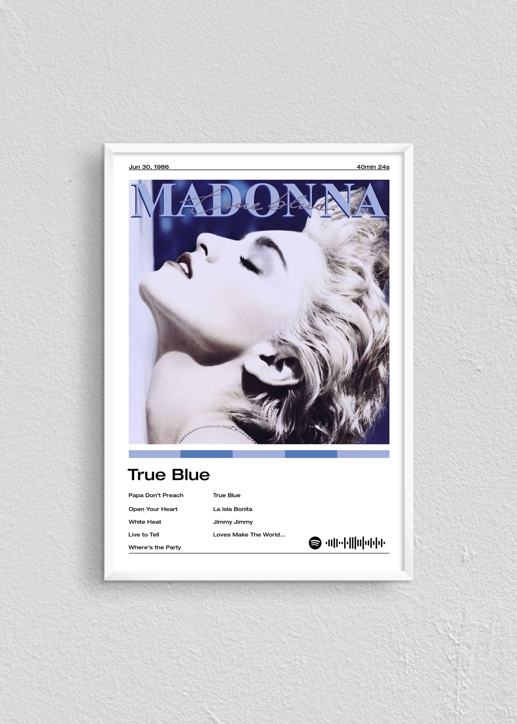 Quadro Madonna True Blue