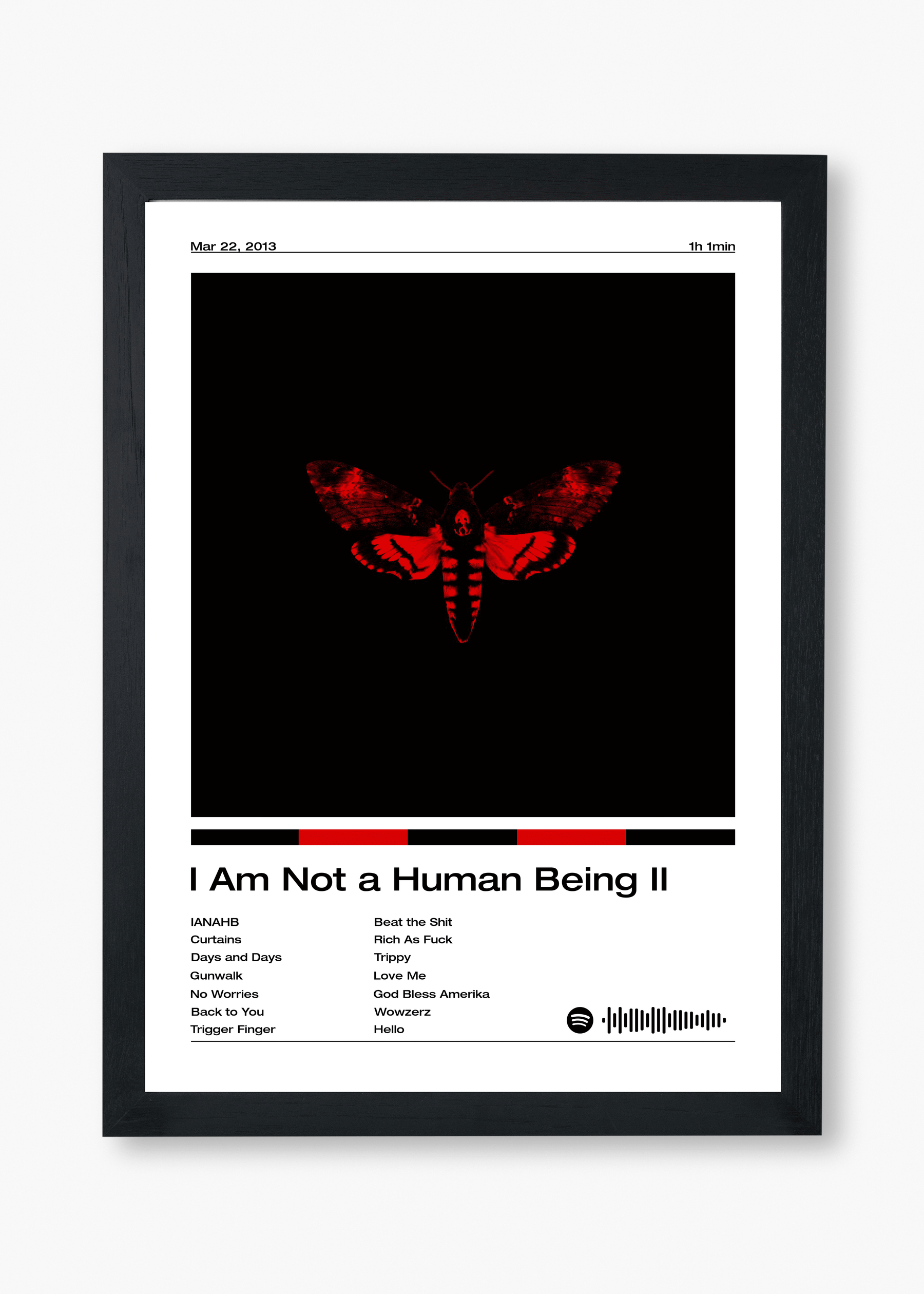 Quadro Lil Wayne I Am Not a Human Being II
