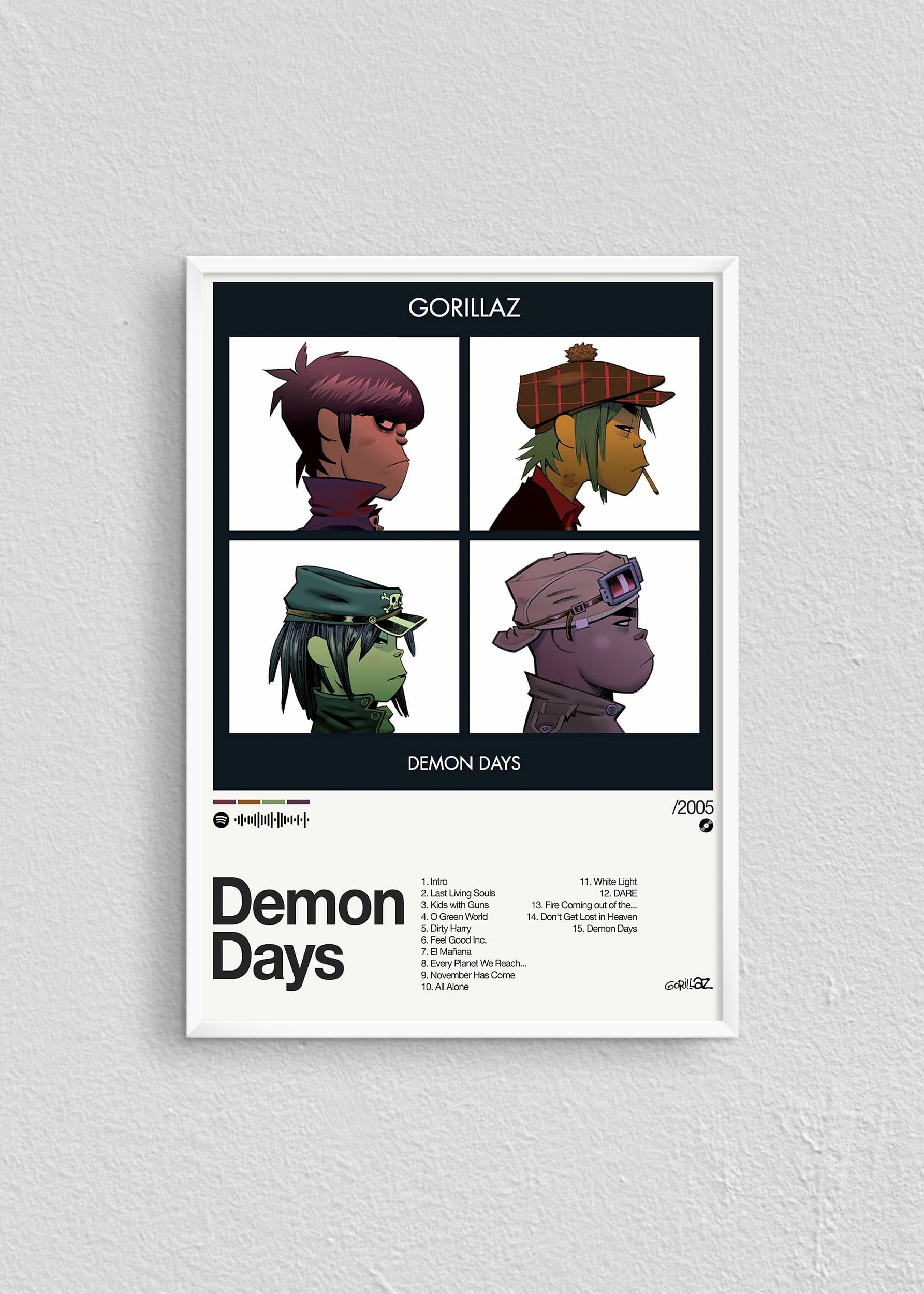 Quadro Gorillaz Demon Dayz