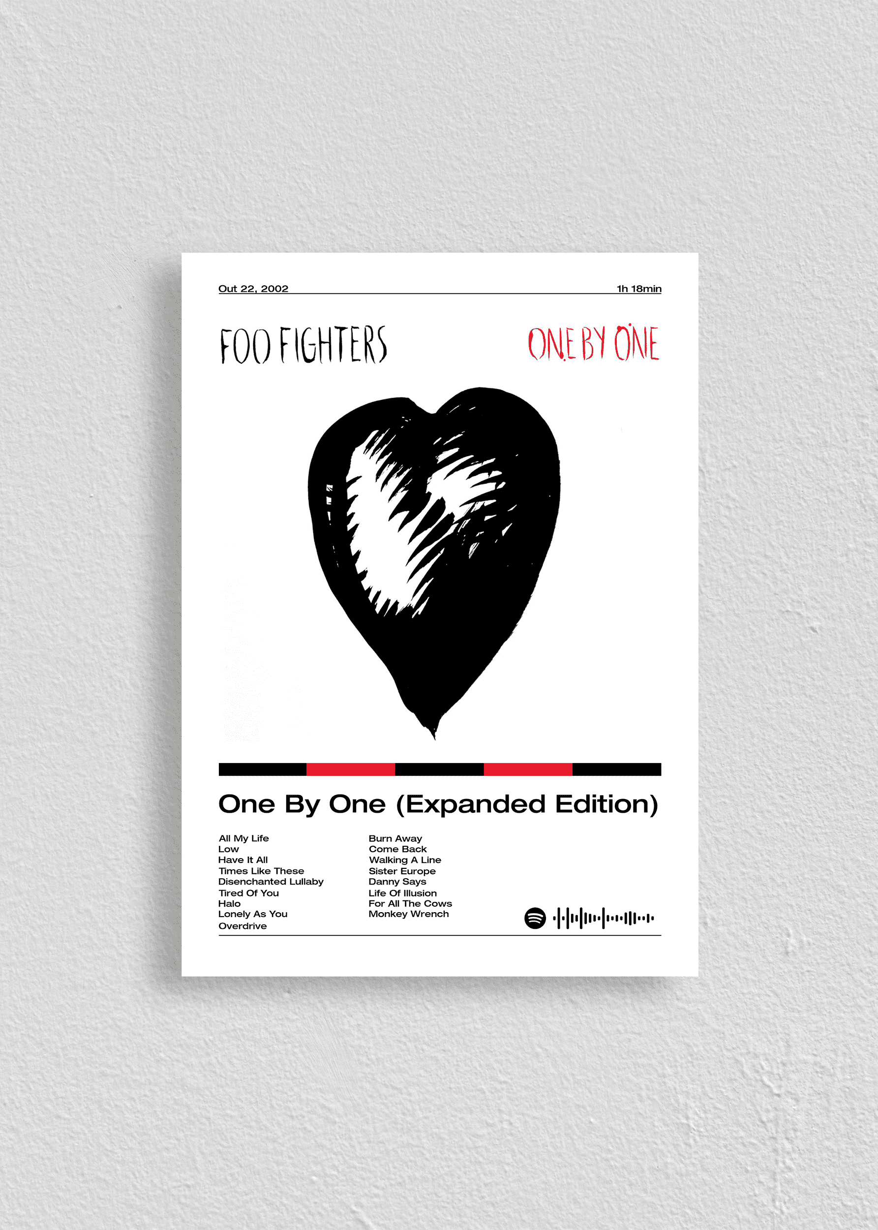 Quadro Foo Fighters One By One