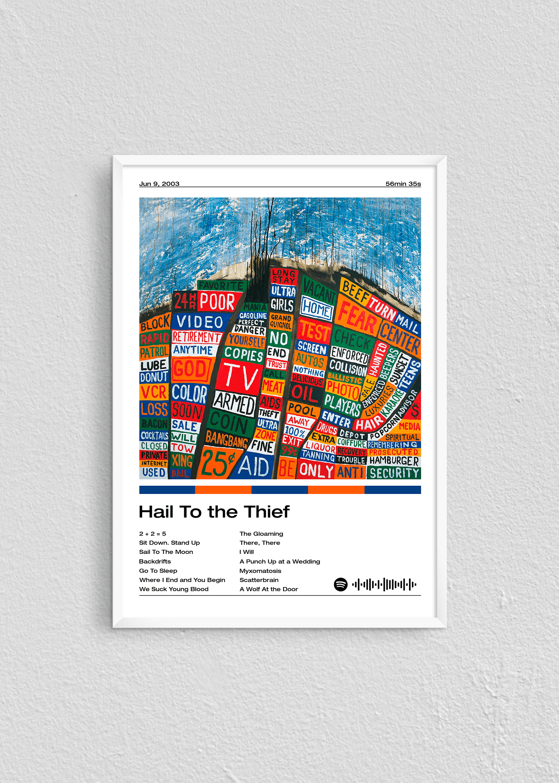 Quadro Radiohead Hail To The Thief