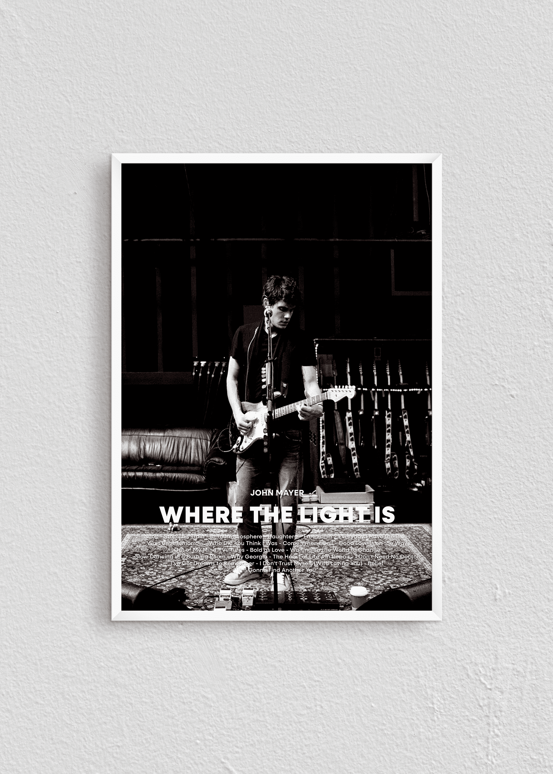 Quadro John Mayer Where The Light Is Capa