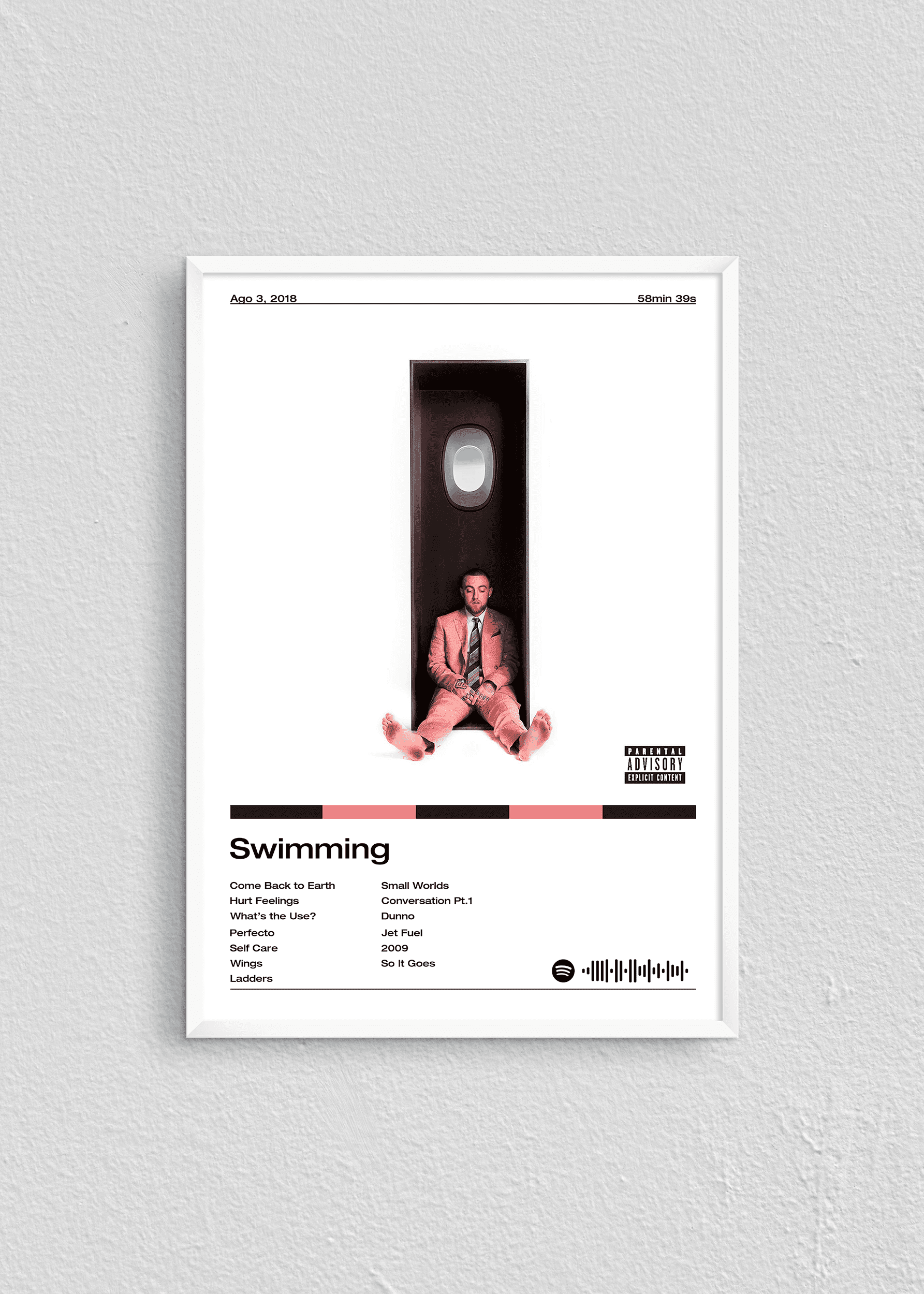 Quadro Mac Miller Swimming