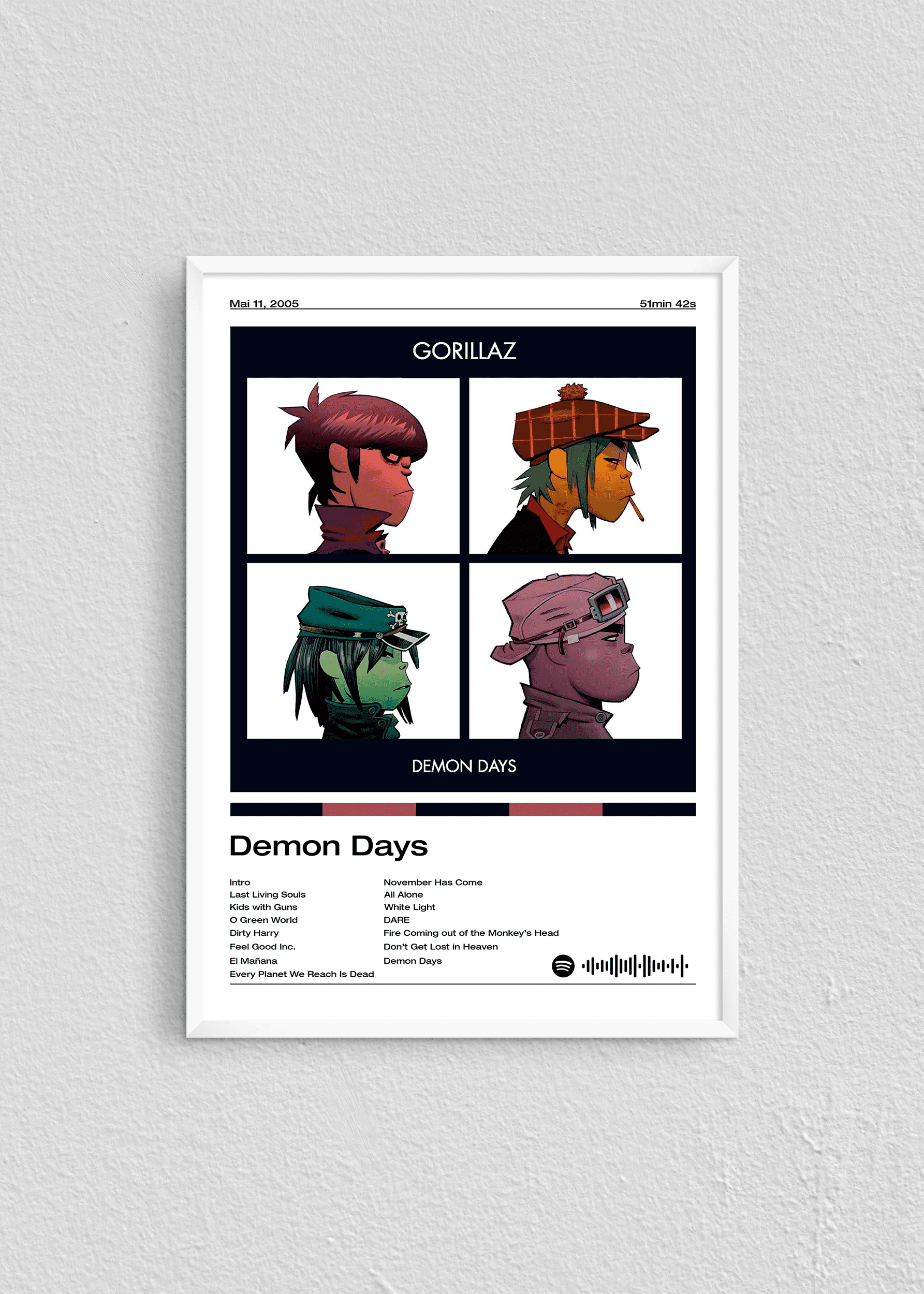 Quadro Gorillaz Demon Days