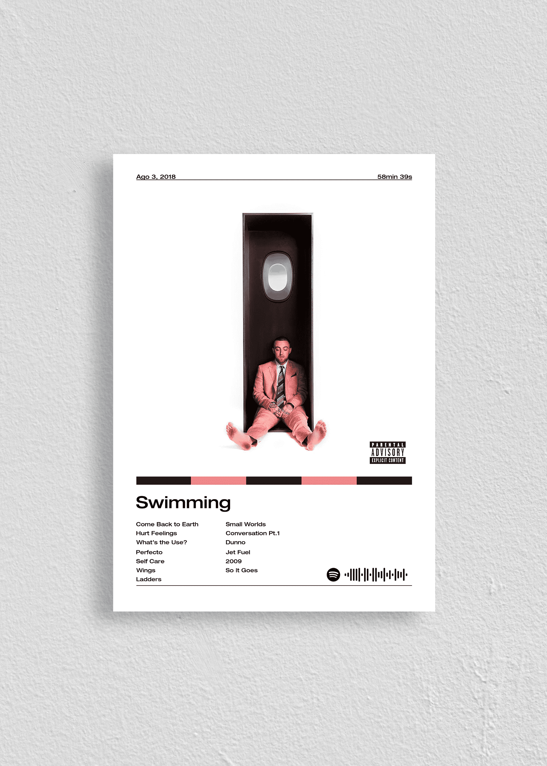 Quadro Mac Miller Swimming